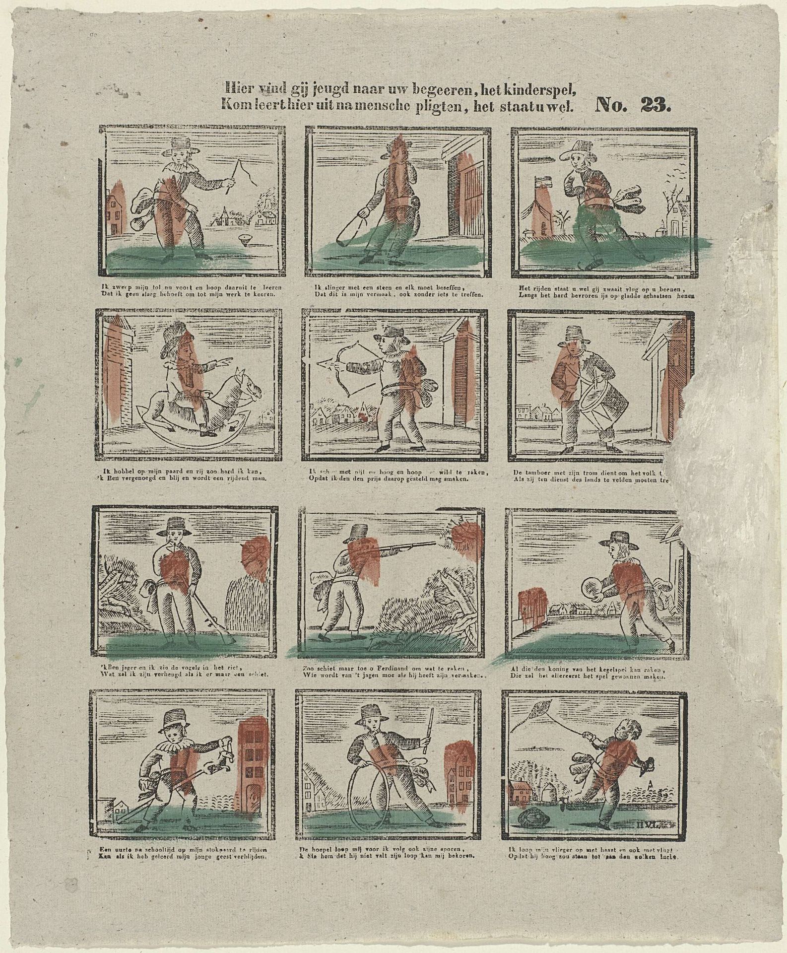 Hier vind gij jeugd naar uw begeeren, het kinderspel, / Kom leert hier uit na mensche pligten, het staat u wel by Johannes Egbertus van Lieshout