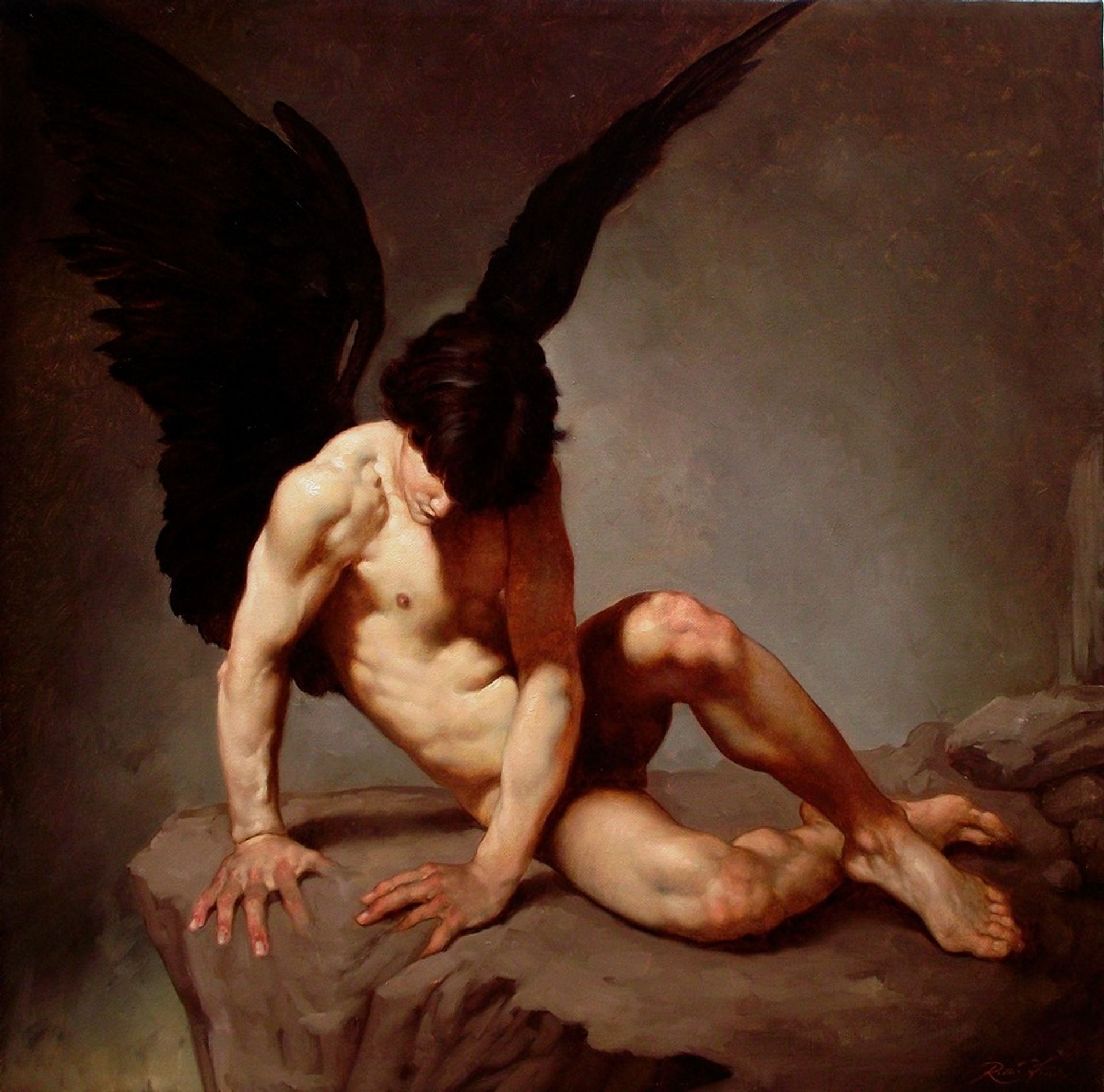 Angelo Caduto by Roberto Ferri