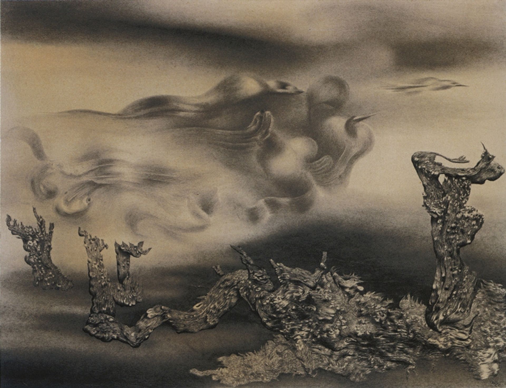 Baumlandschaft by Richard Oelze