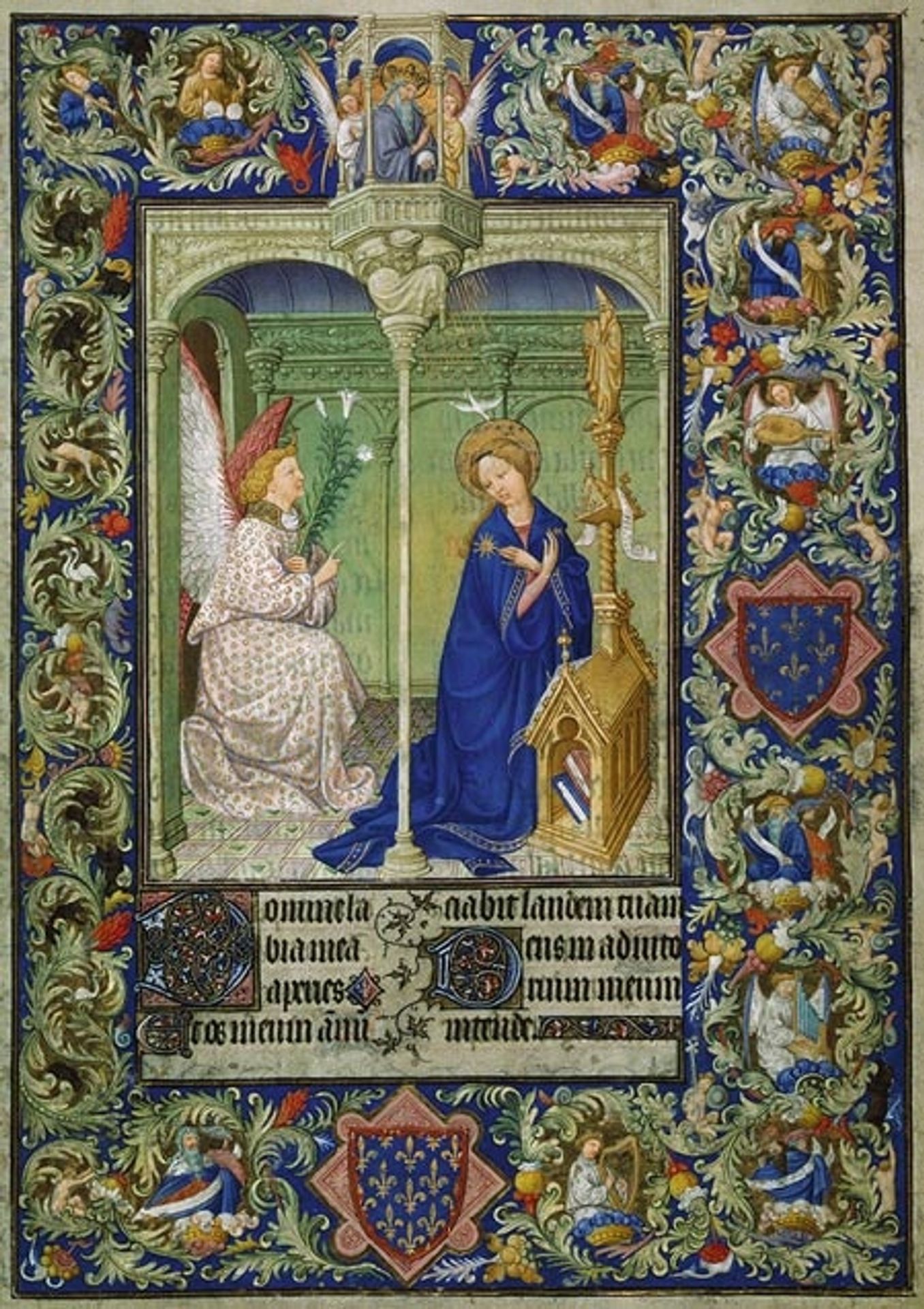 Annunciation by Limbourg brothers