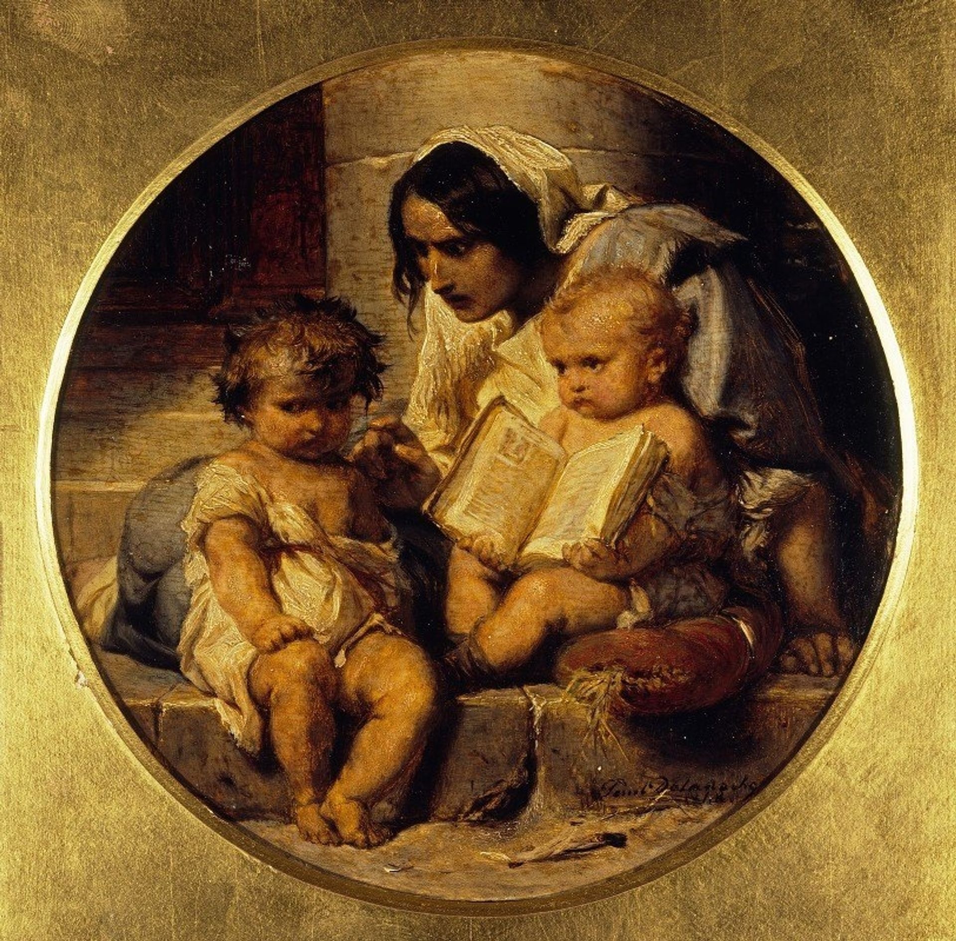 A Child Learning to Read by Paul Delaroche