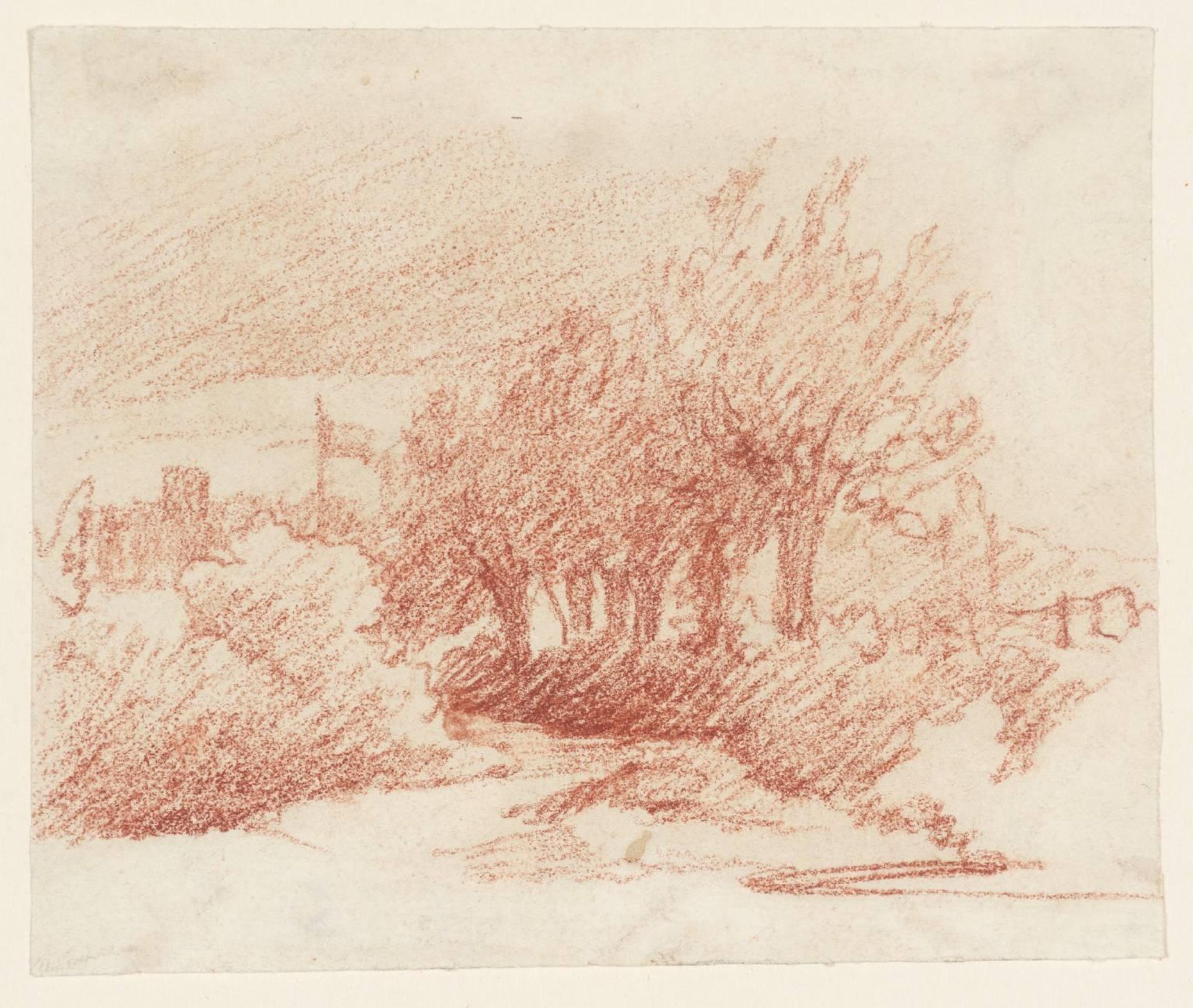 Landscape with a Castle or Church in the Distance by British School