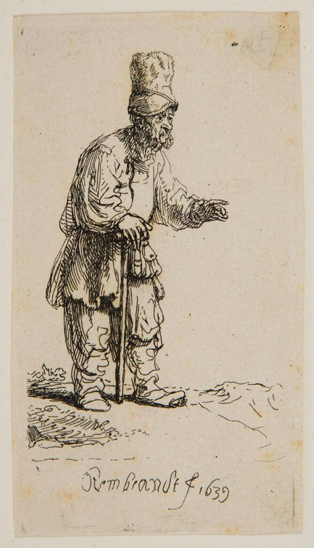 Peasant in a High Cap by Rembrandt van Rijn