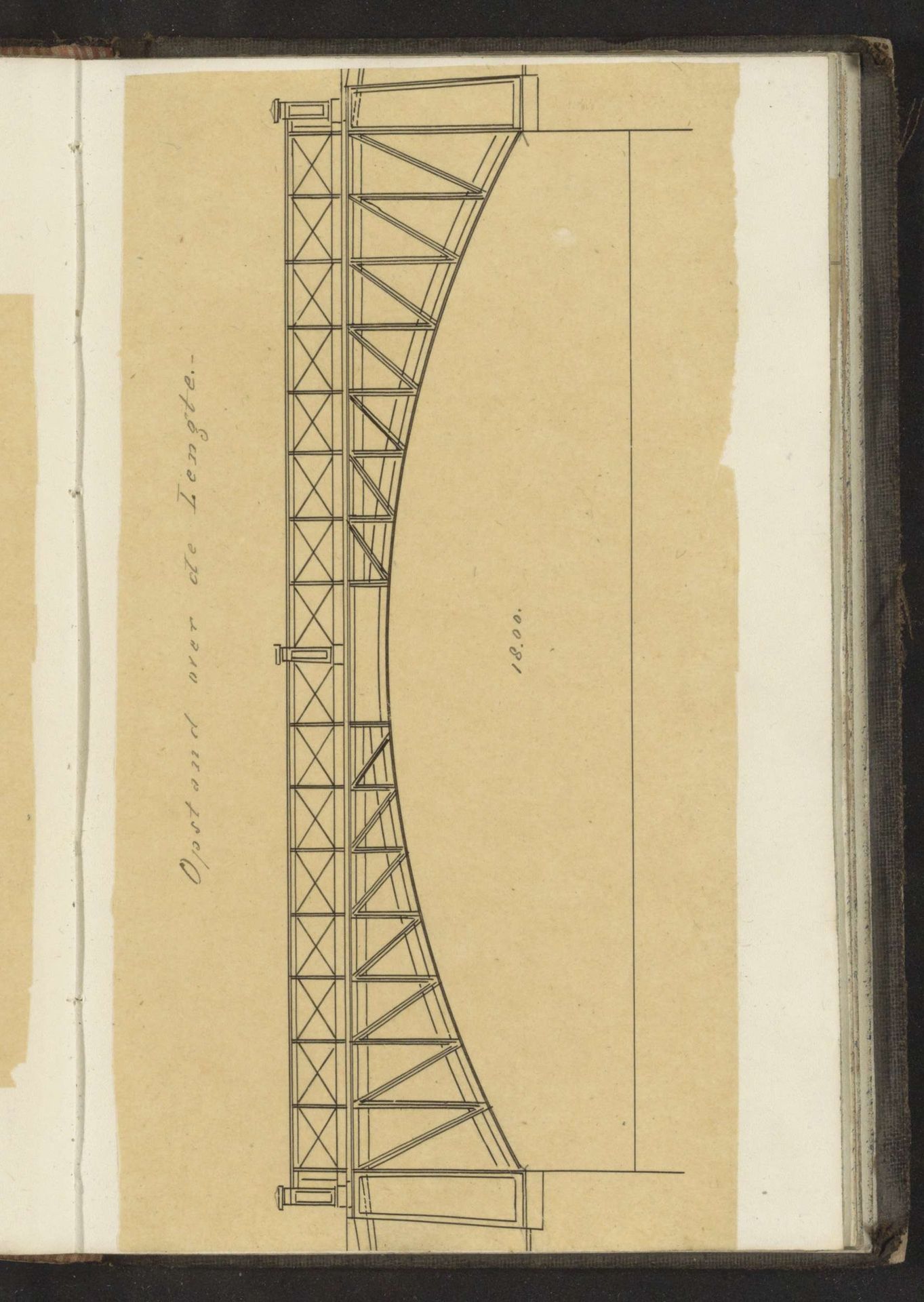 Opstand van een brug over de lengte by Willem Springer jr.