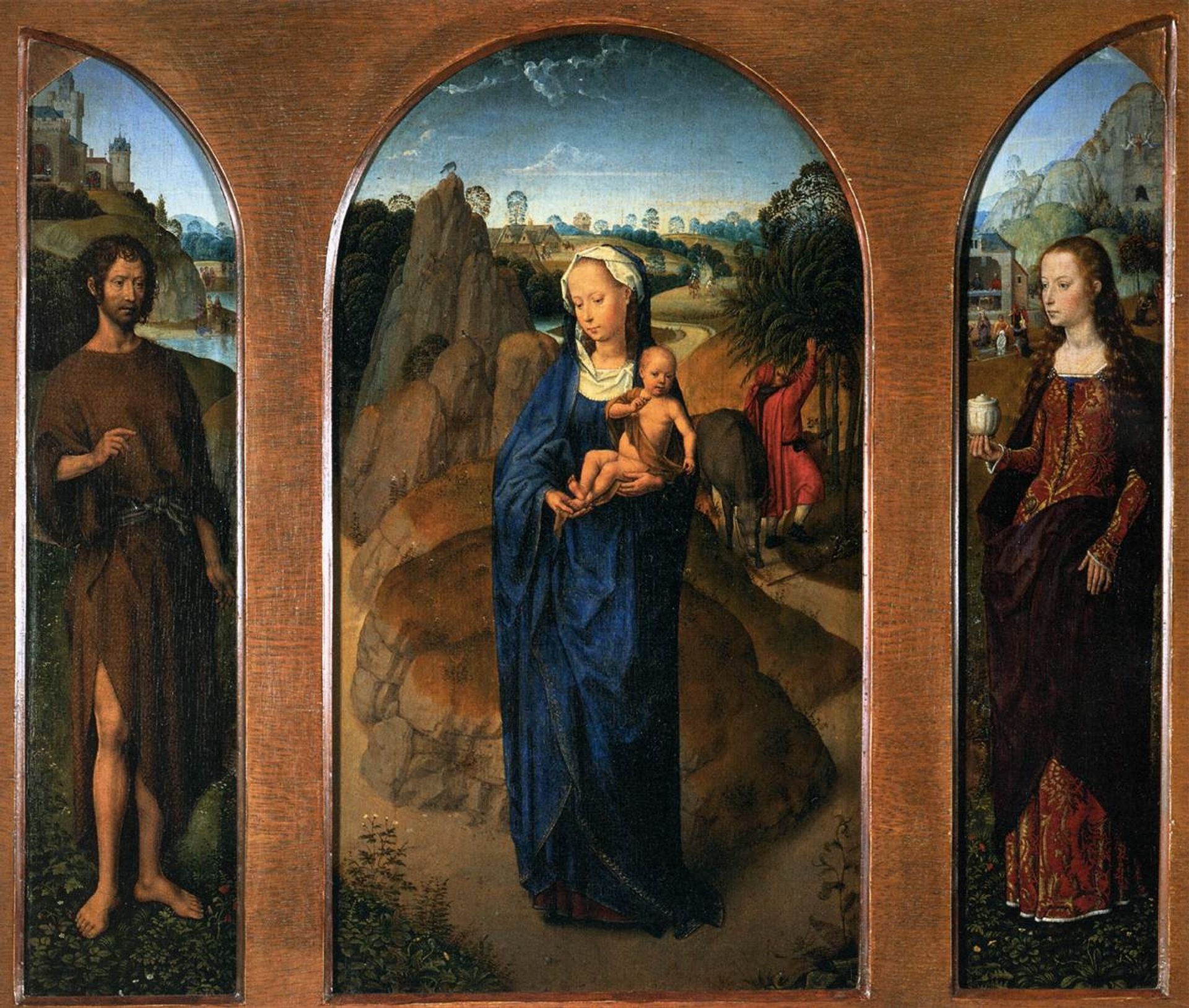 The Rest on the Flight into Egypt by Hans Memling