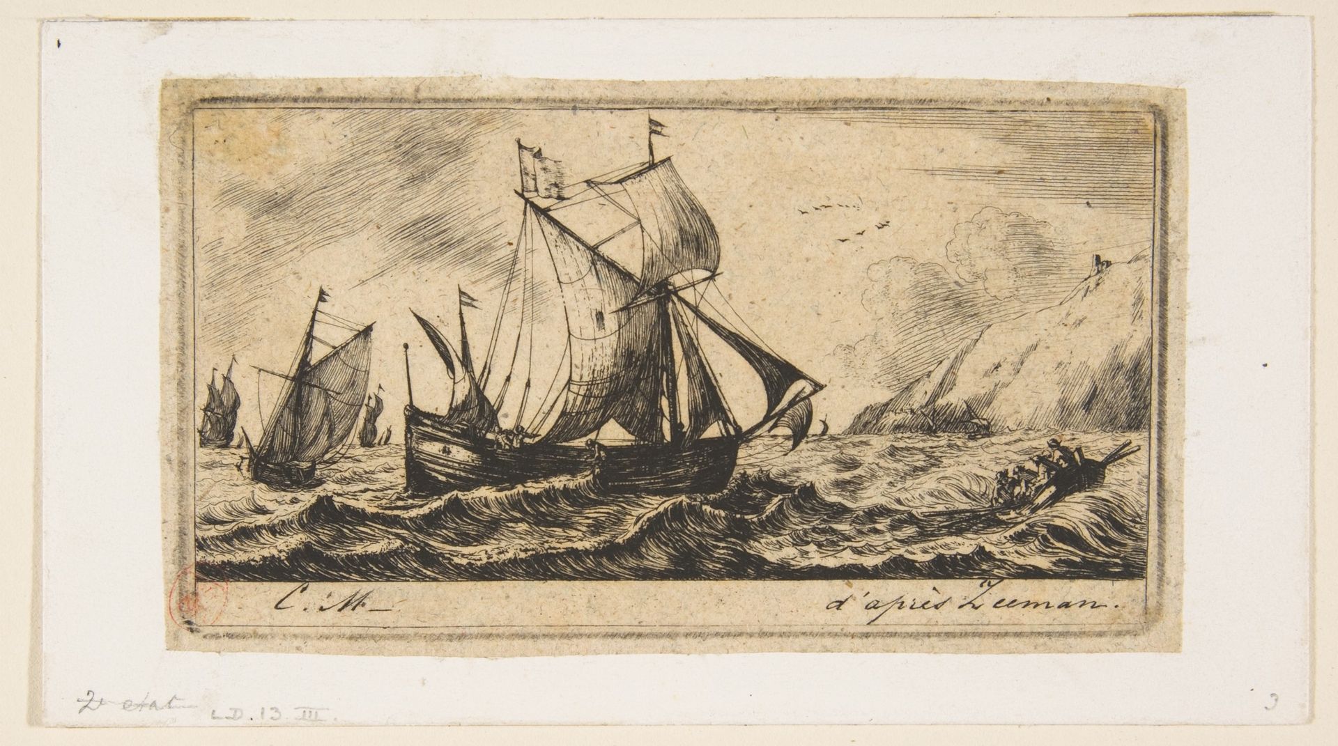 The Galliot of Jean de Vyl of Rotterdam by Charles Meryon
