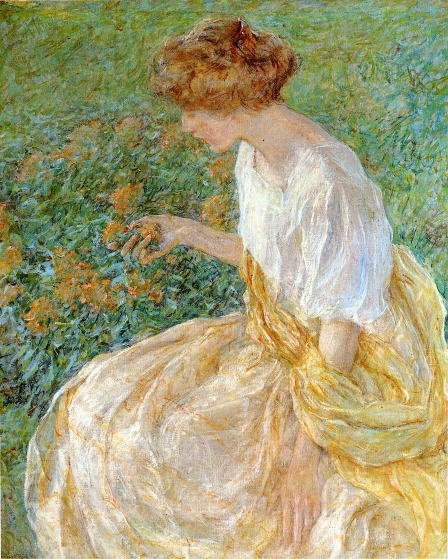 The Yellow Flower by Robert Lewis Reid
