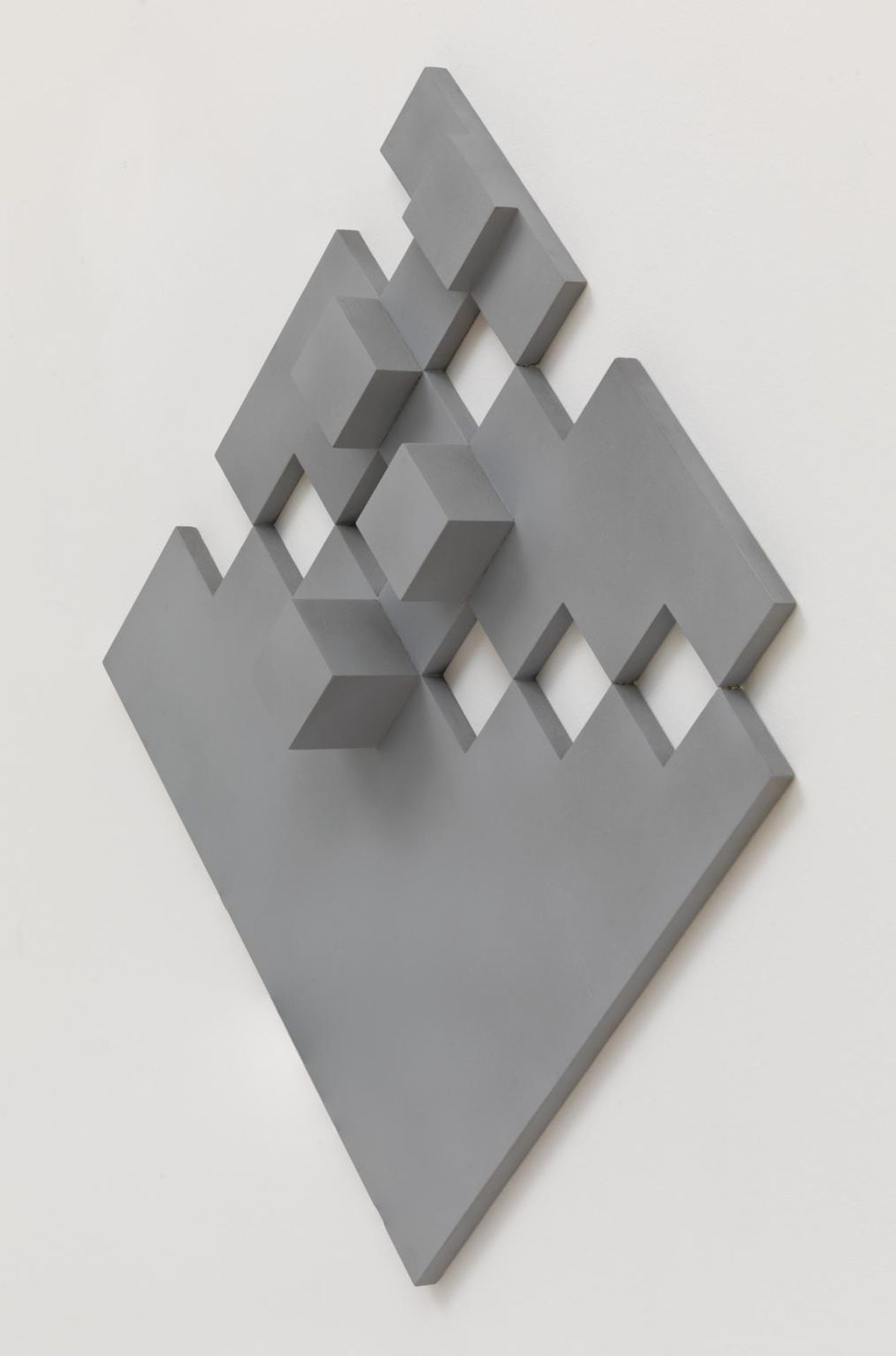 Diagonal Grey Relief by  Peter Lowe