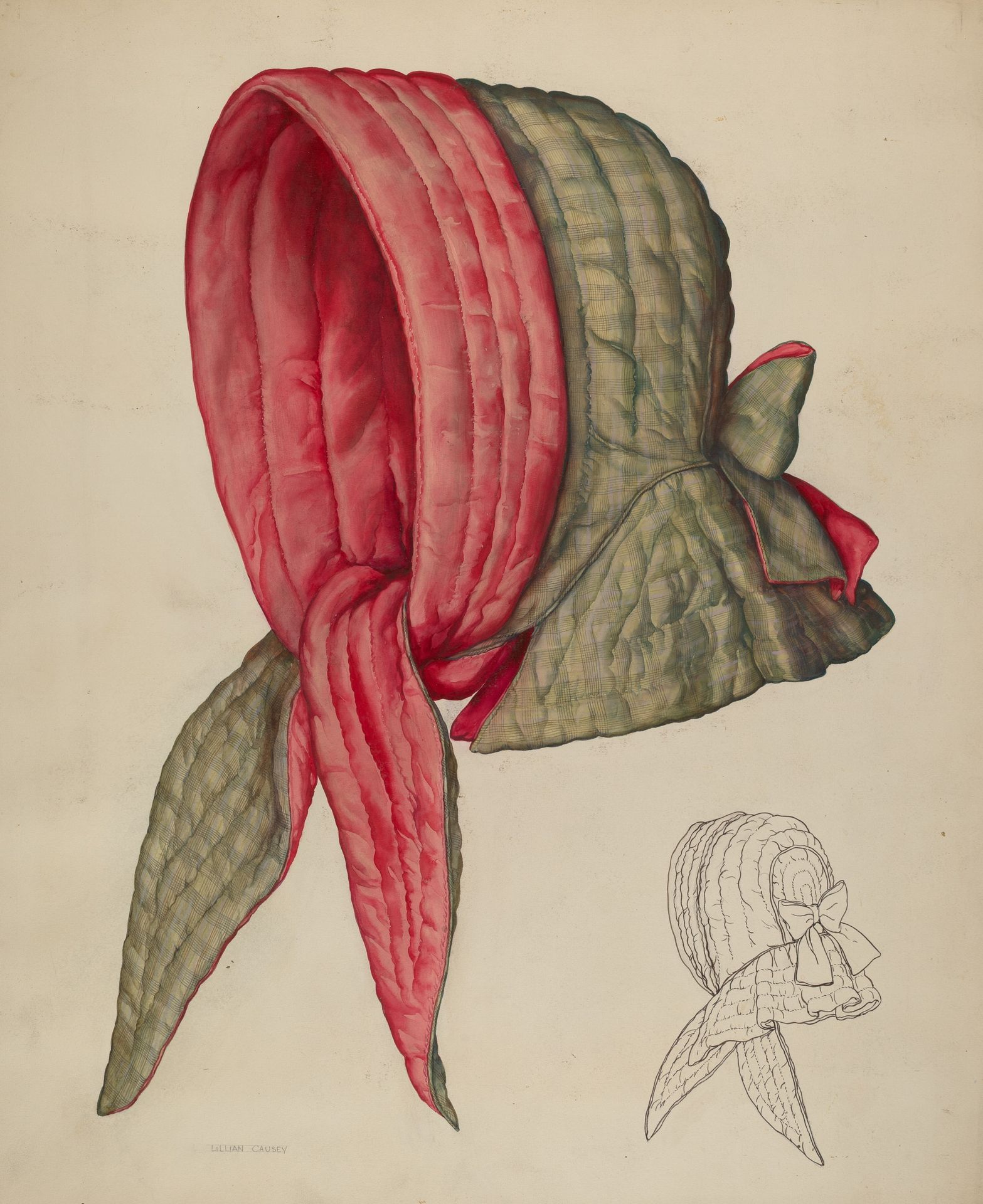 Sleighing Bonnet by Lillian Causey