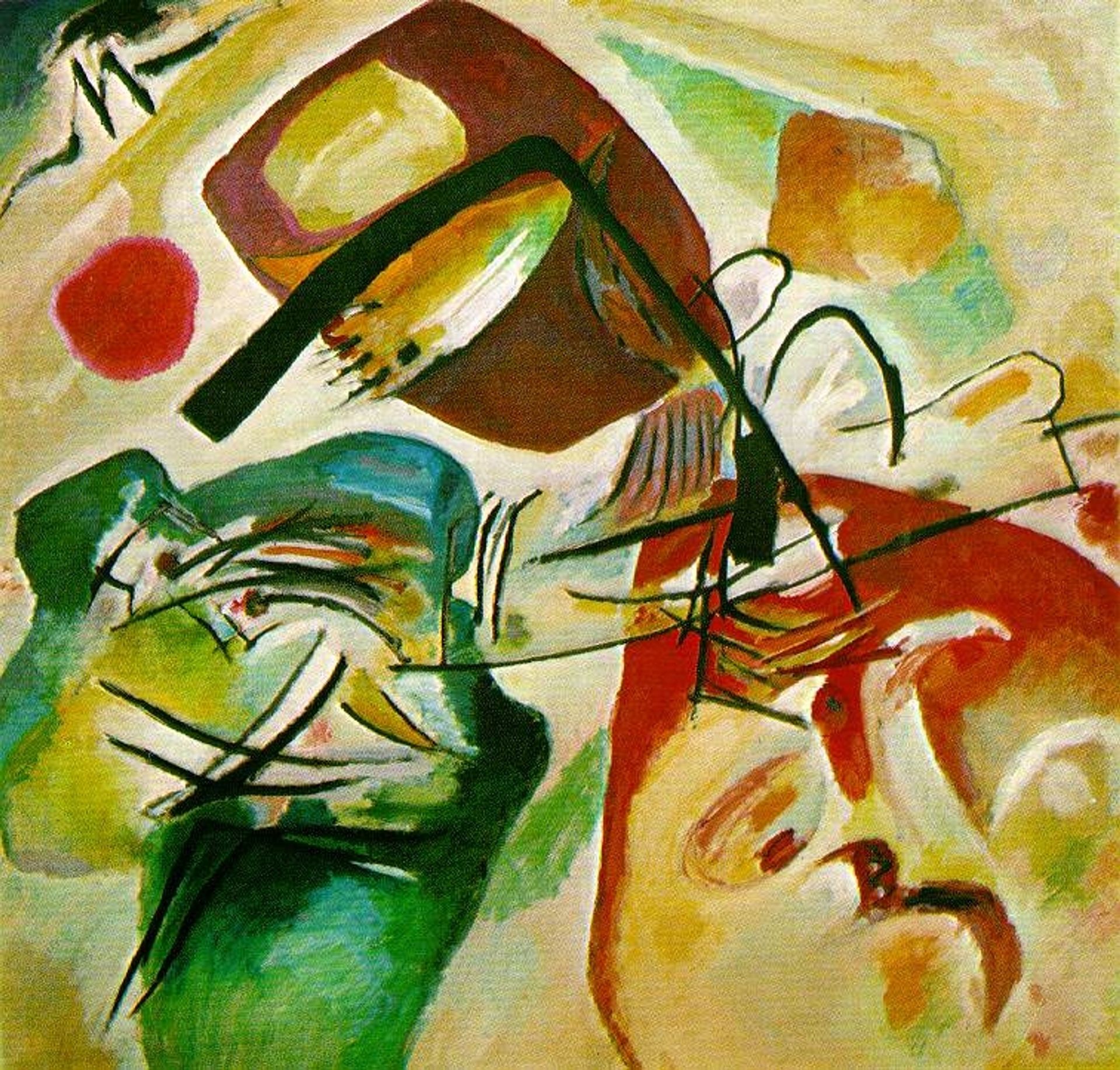 Picture with a black arch by Wassily Kandinsky