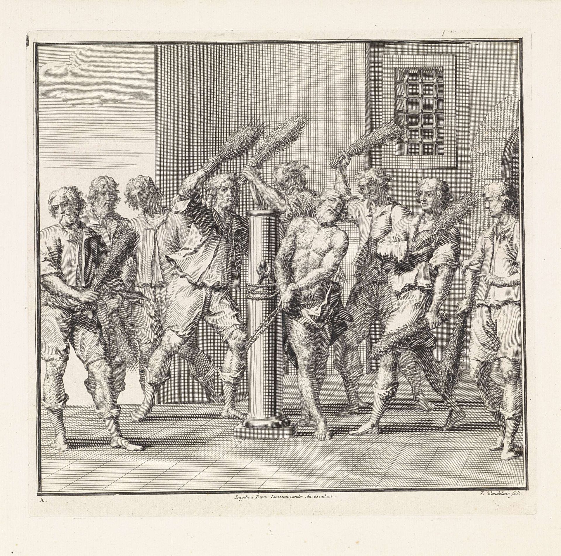 Geseling van een martelaar by Jan Wandelaar