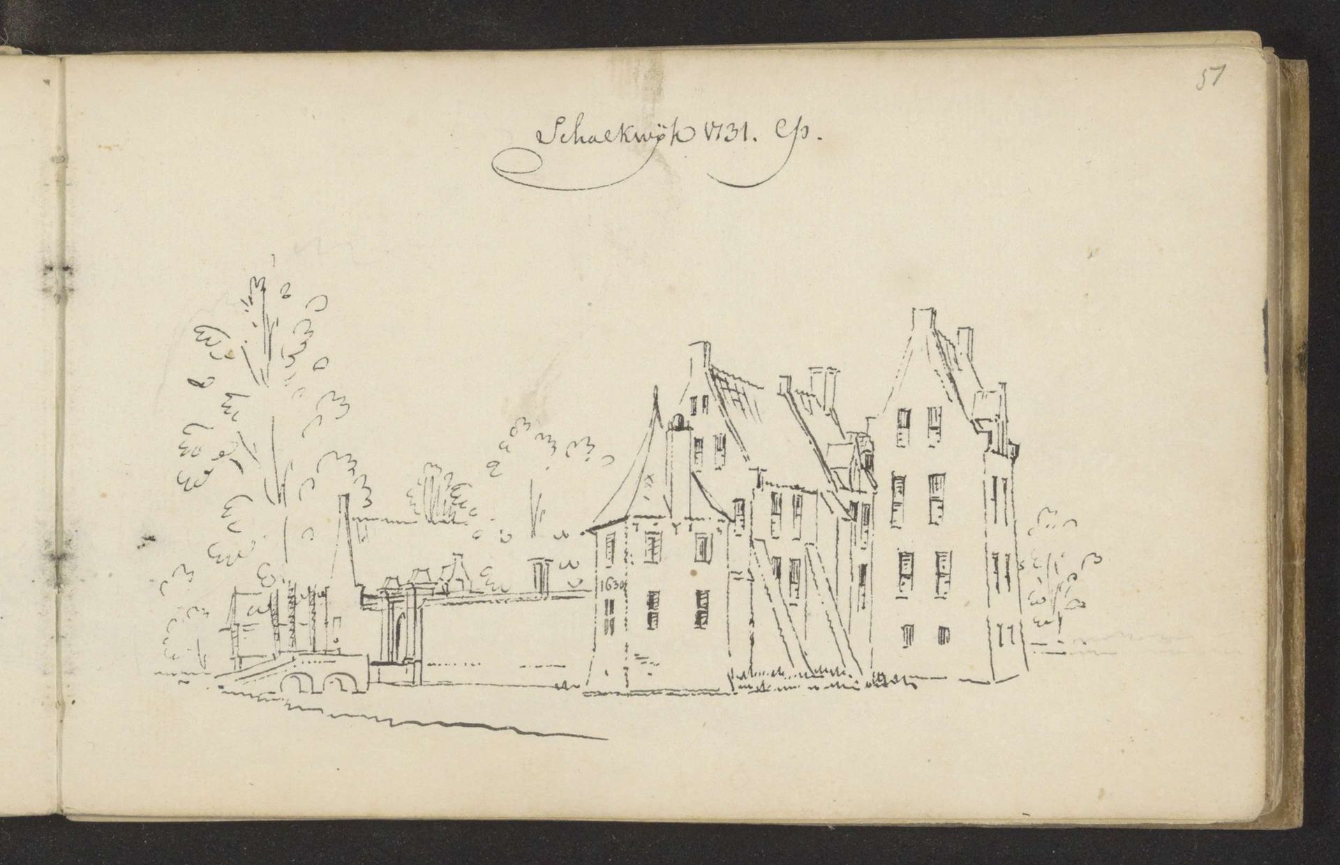 Kasteel Schalkwijk by Abraham de (II) Haen