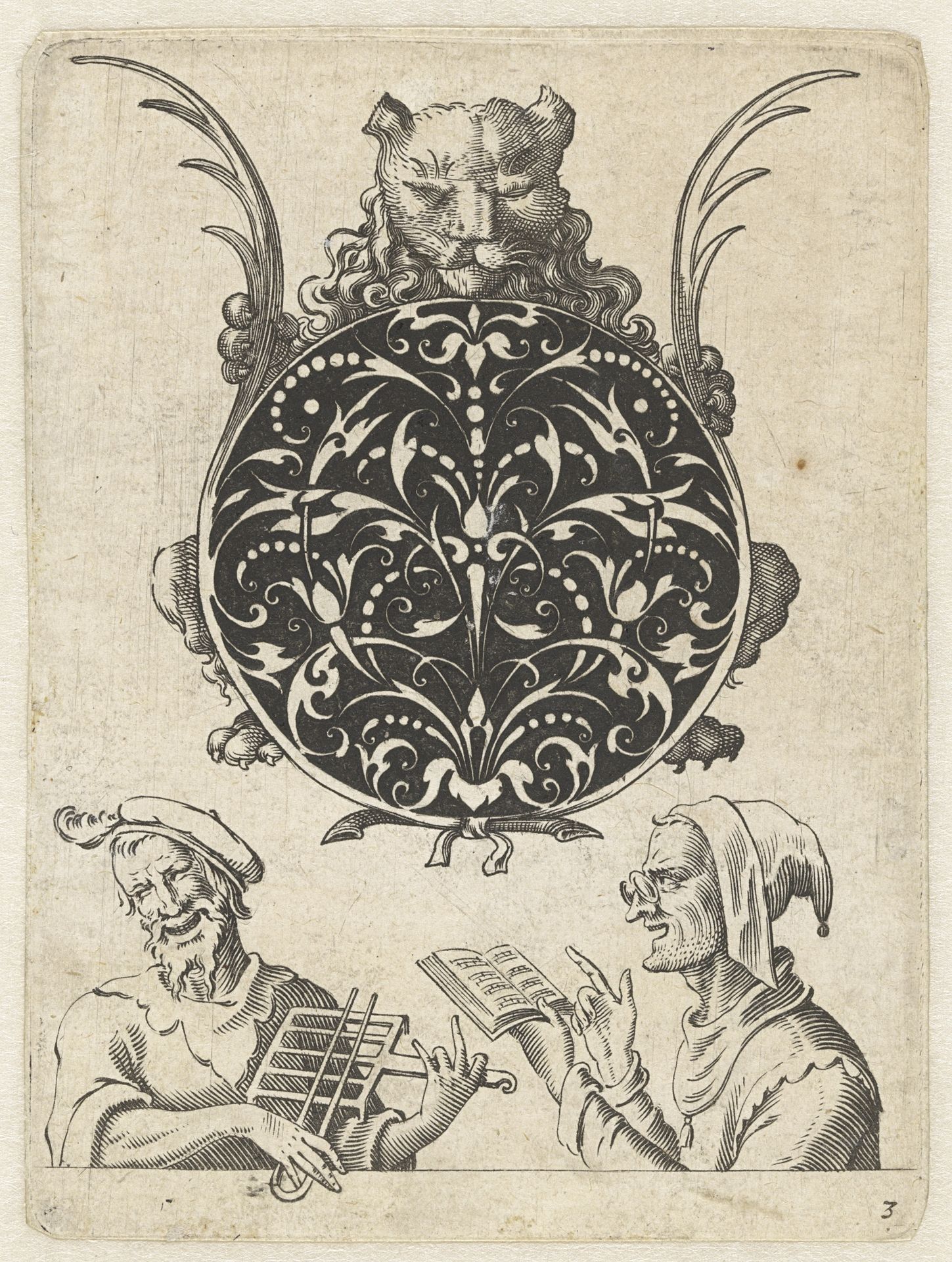 Edelsmidboeket in medaillon by Jacob von der Heijden