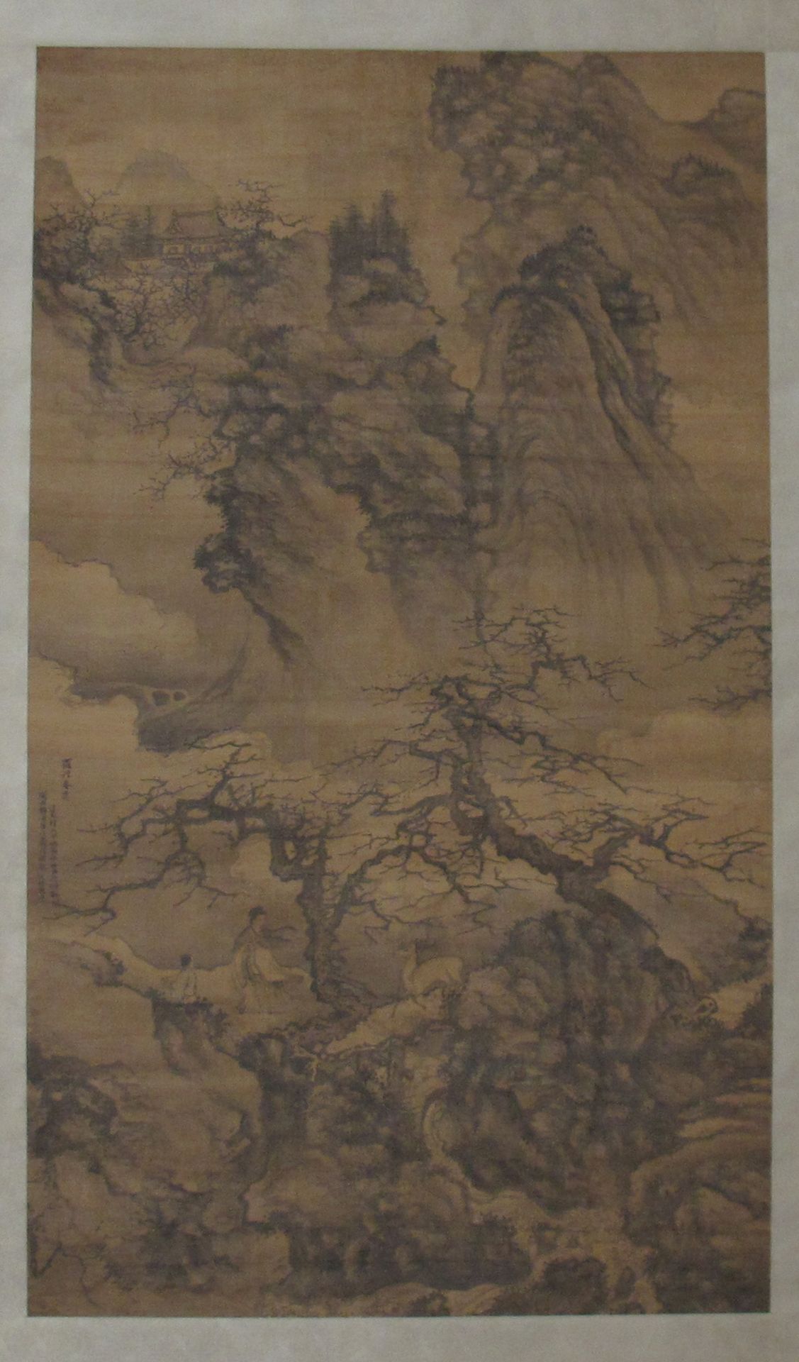 Spring Landscape with Plum Blossoms, Scholar and Deer by Xie Shichen