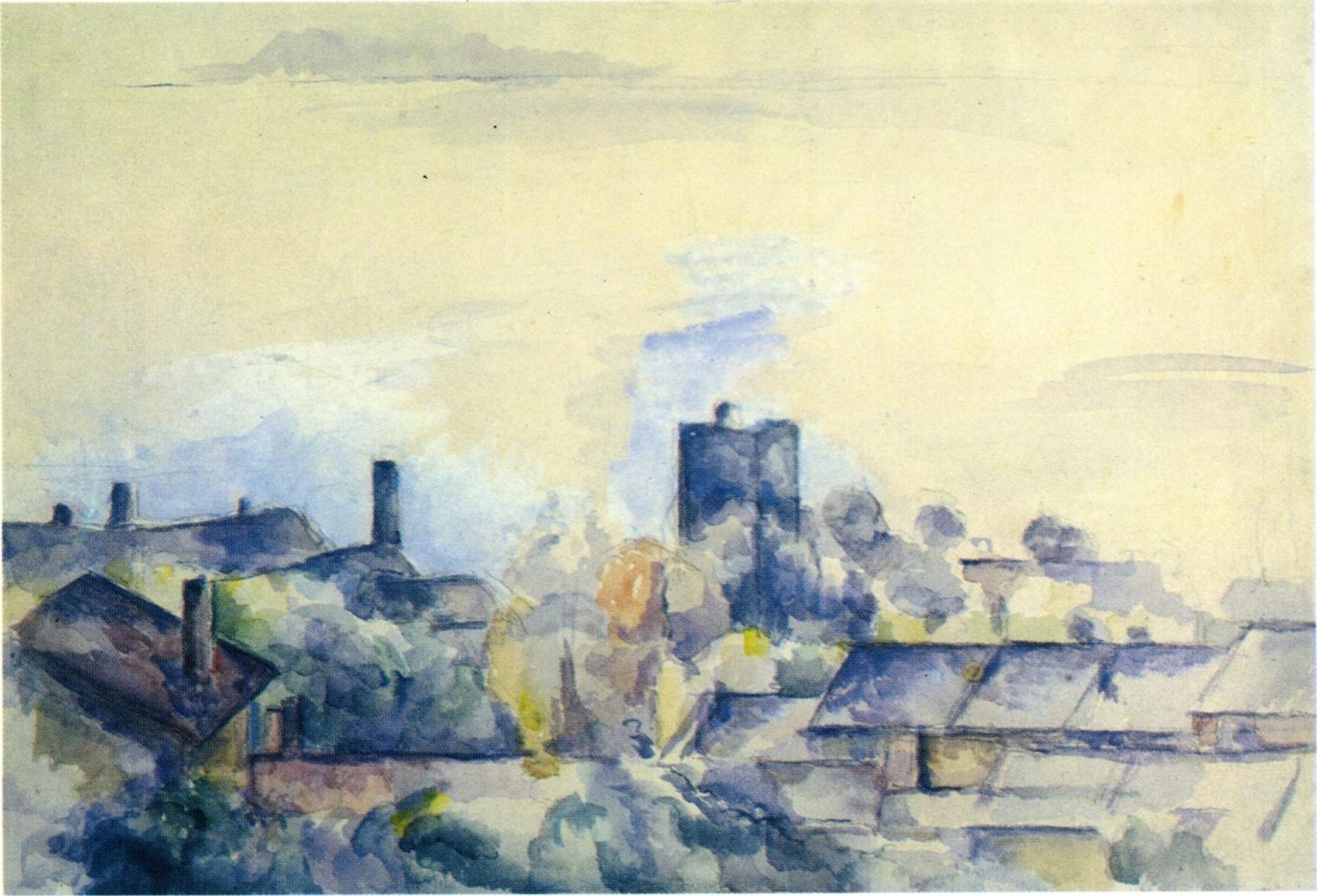 Roofs in L'Estaque by Paul Cézanne