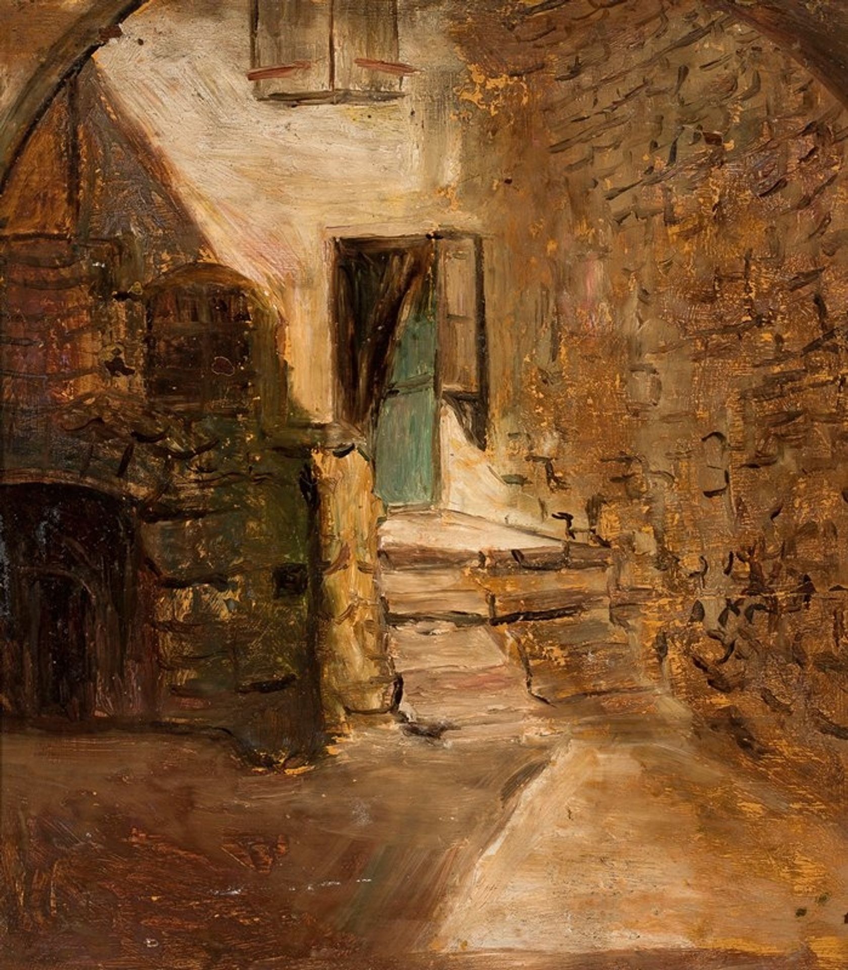 Fragment starego domu by Tadeusz Makowski