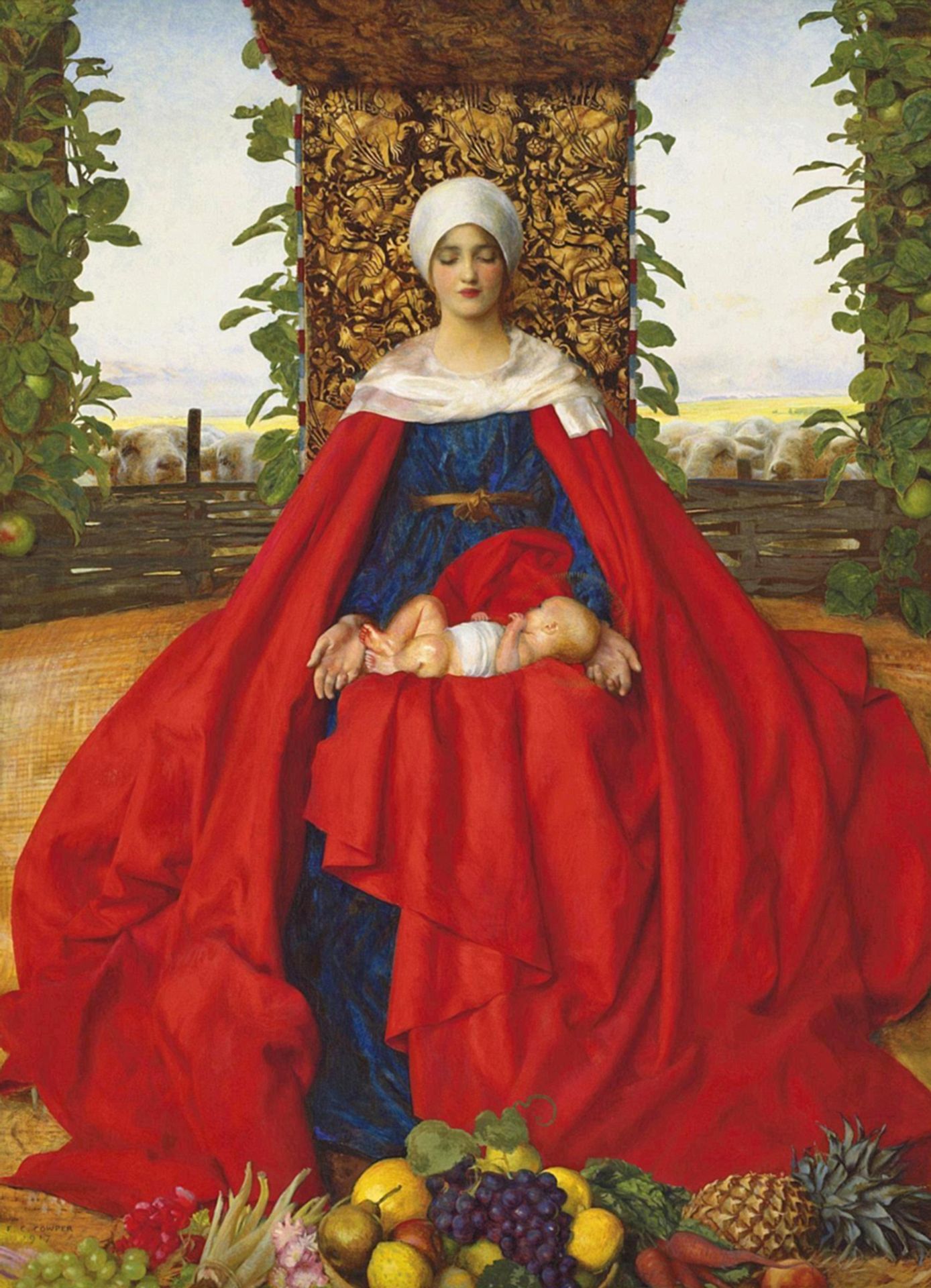 Our Lady of The Fruits of The Earth by Frank Cadogan Cowper
