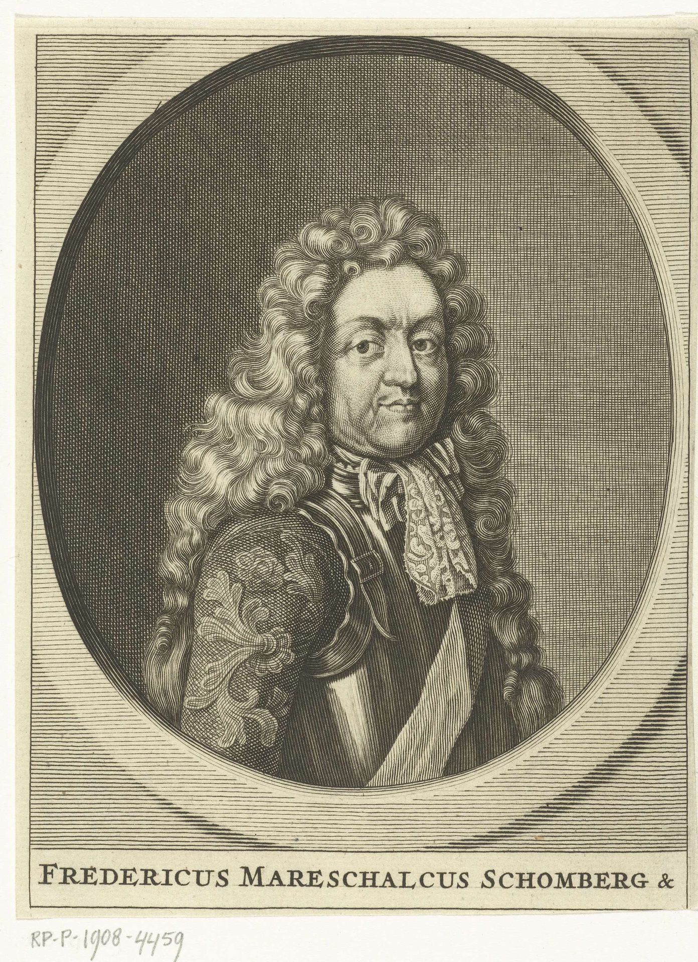 Portret van veldmaarschalk Friedrich Arnaud, hertog van Schomberg by François van Bleyswijck