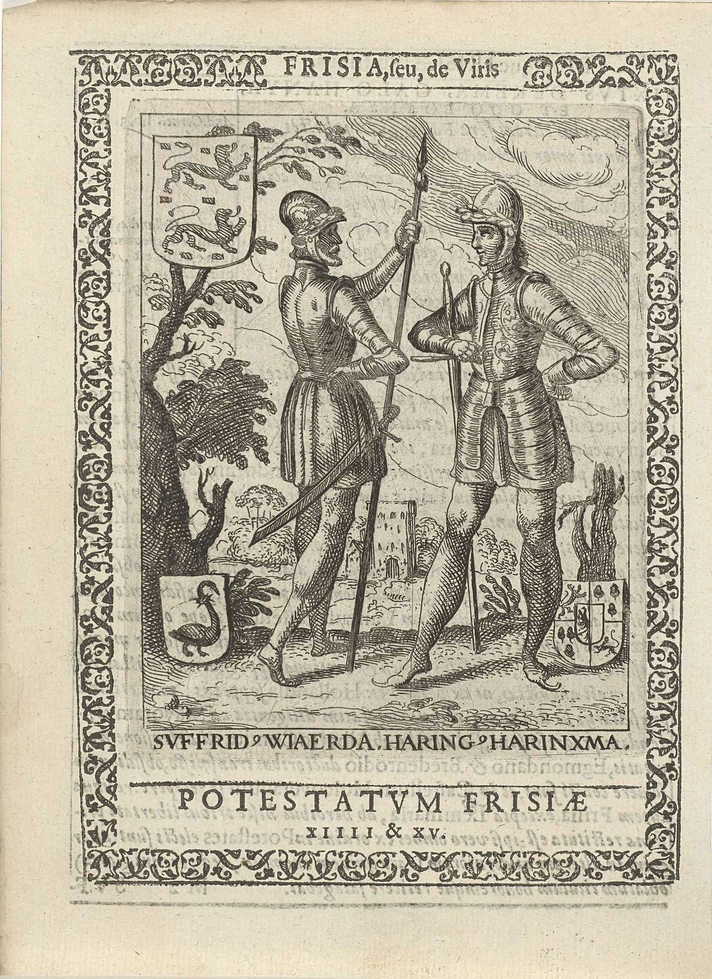 Sjoerd Wiarda en Haring Haringsma, 14e en 15e potestaat van Friesland by Pieter Feddes van Harlingen
