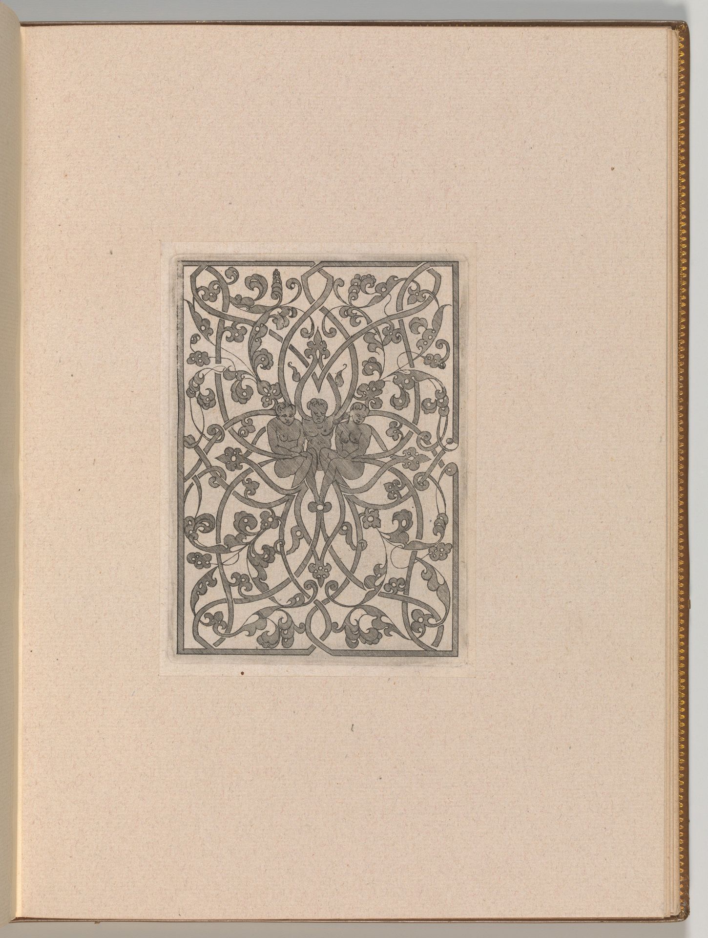 Copies after the 'Livre contenant passement de moresques' (plate 8) by Jacques Androuet Du Cerceau