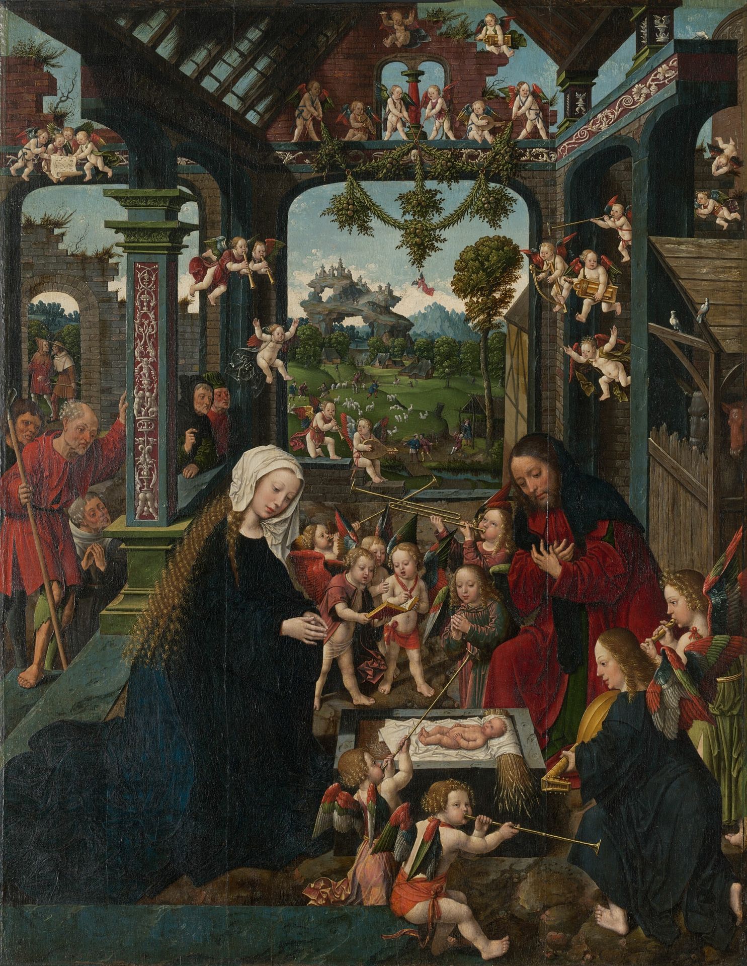 The Adoration of the Christ Child by Jacob Cornelisz van Oostsanen
