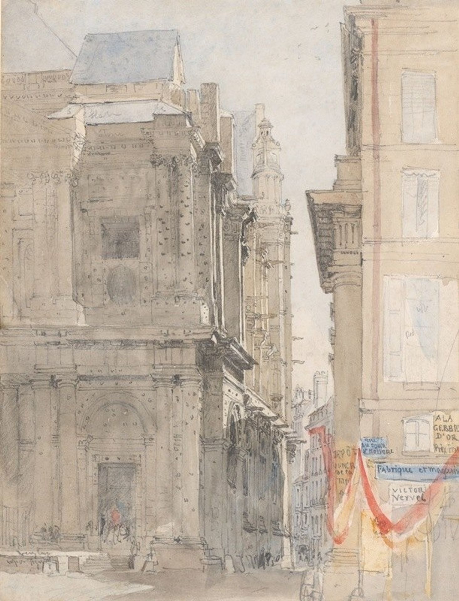 St. Eustache, Paris by David Cox