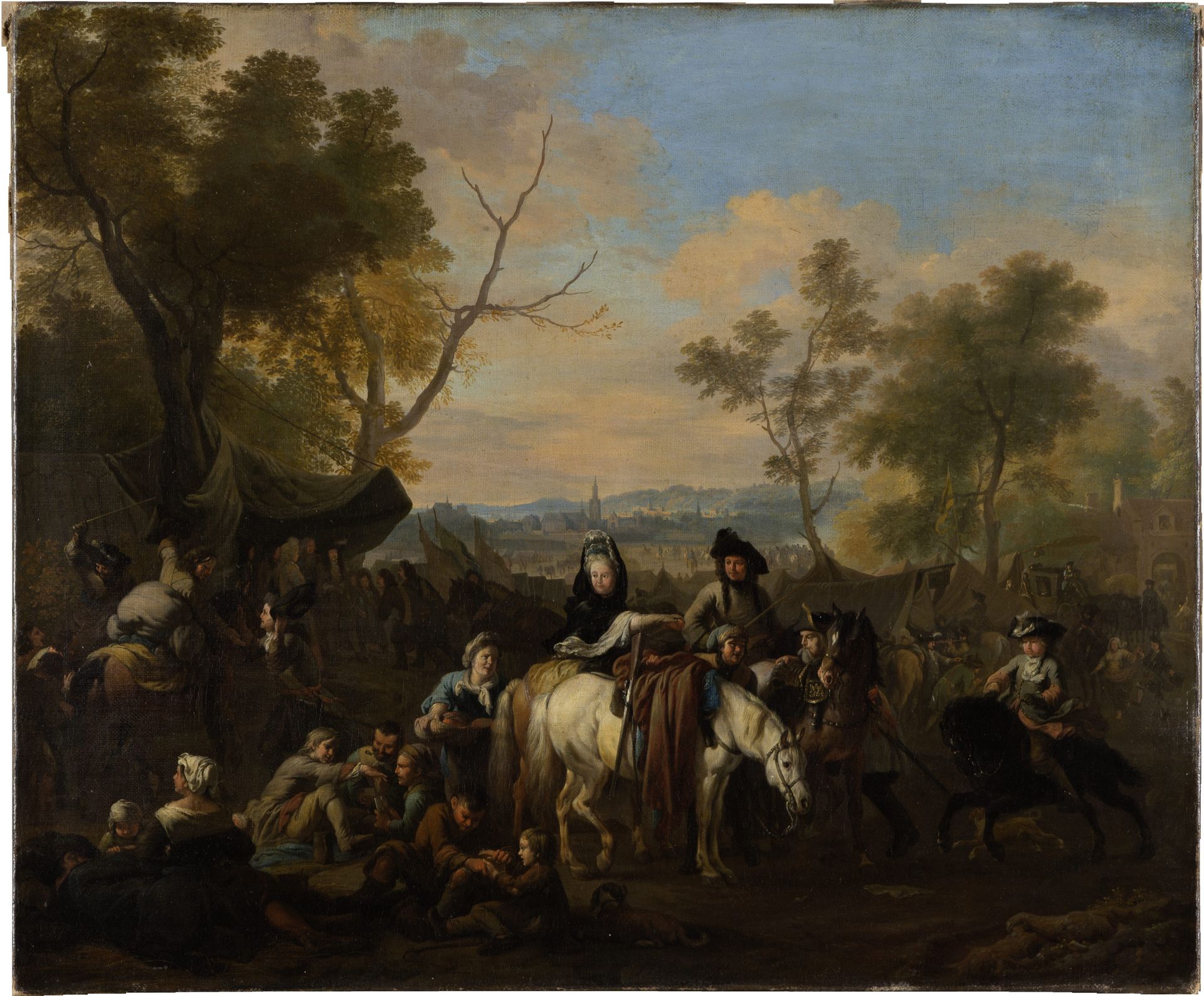 Visit to a Camp by Jan van Huchtenburgh