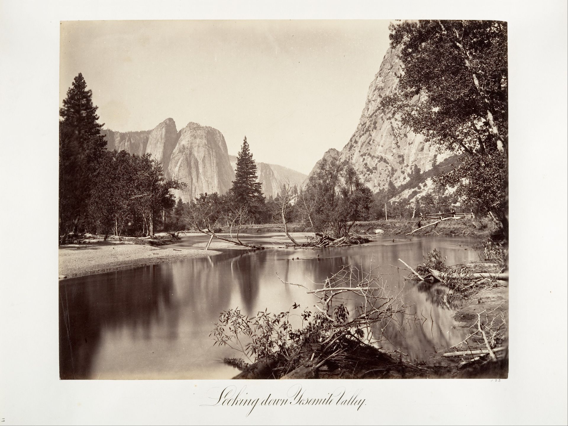 Looking Down Yosemite Valley by Carleton E. Watkins