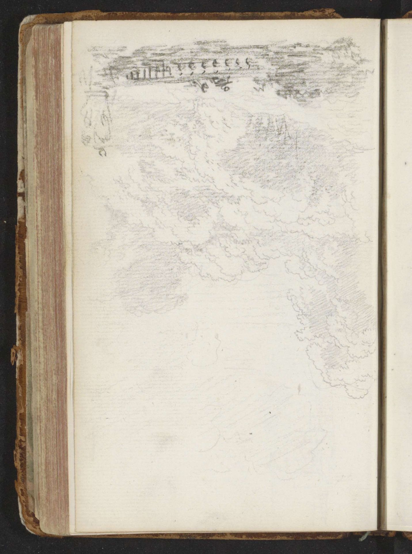 Landschap met een brug by Jean-Honoré Fragonard