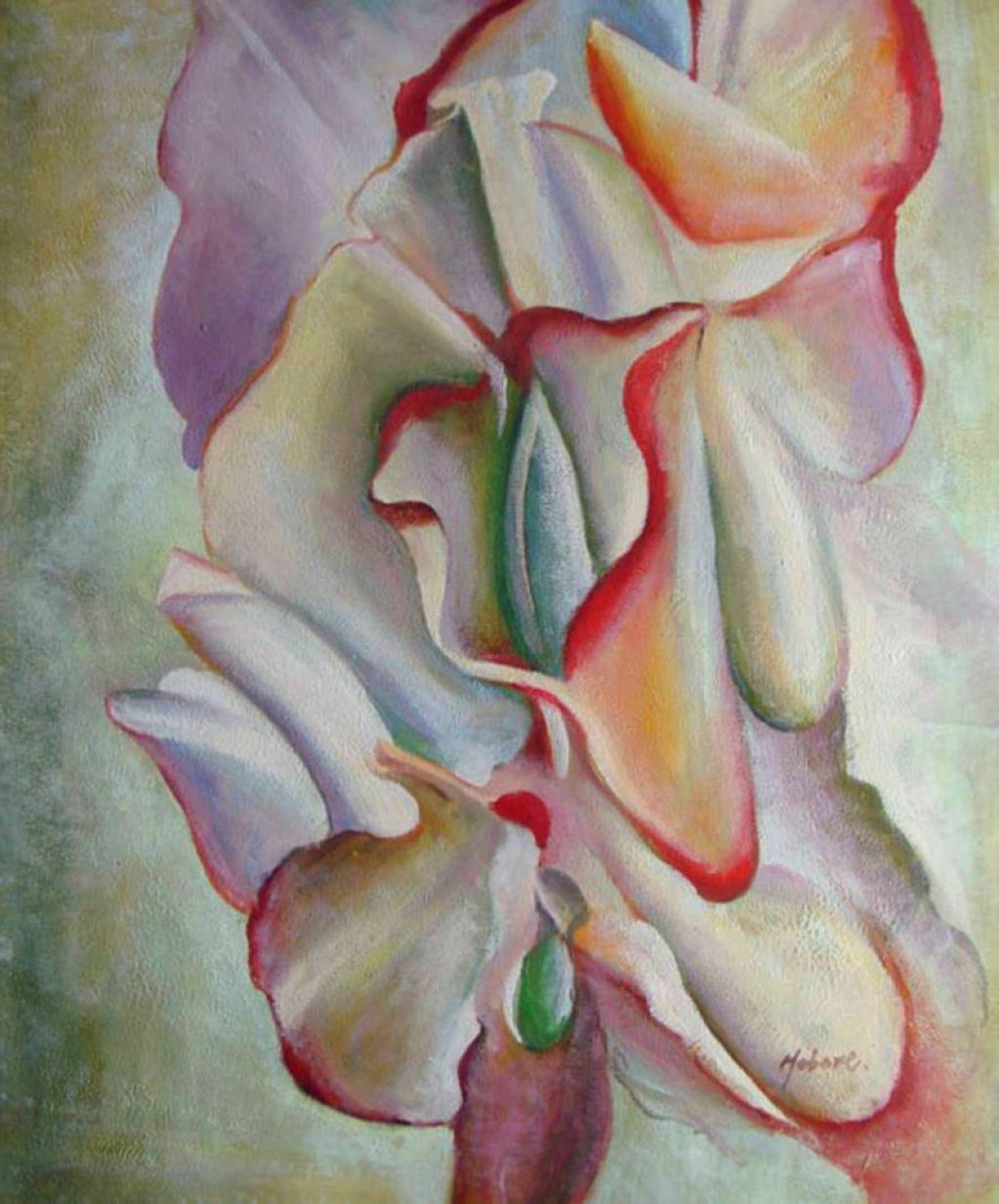 Pink Sweet Peas by Georgia O'Keeffe