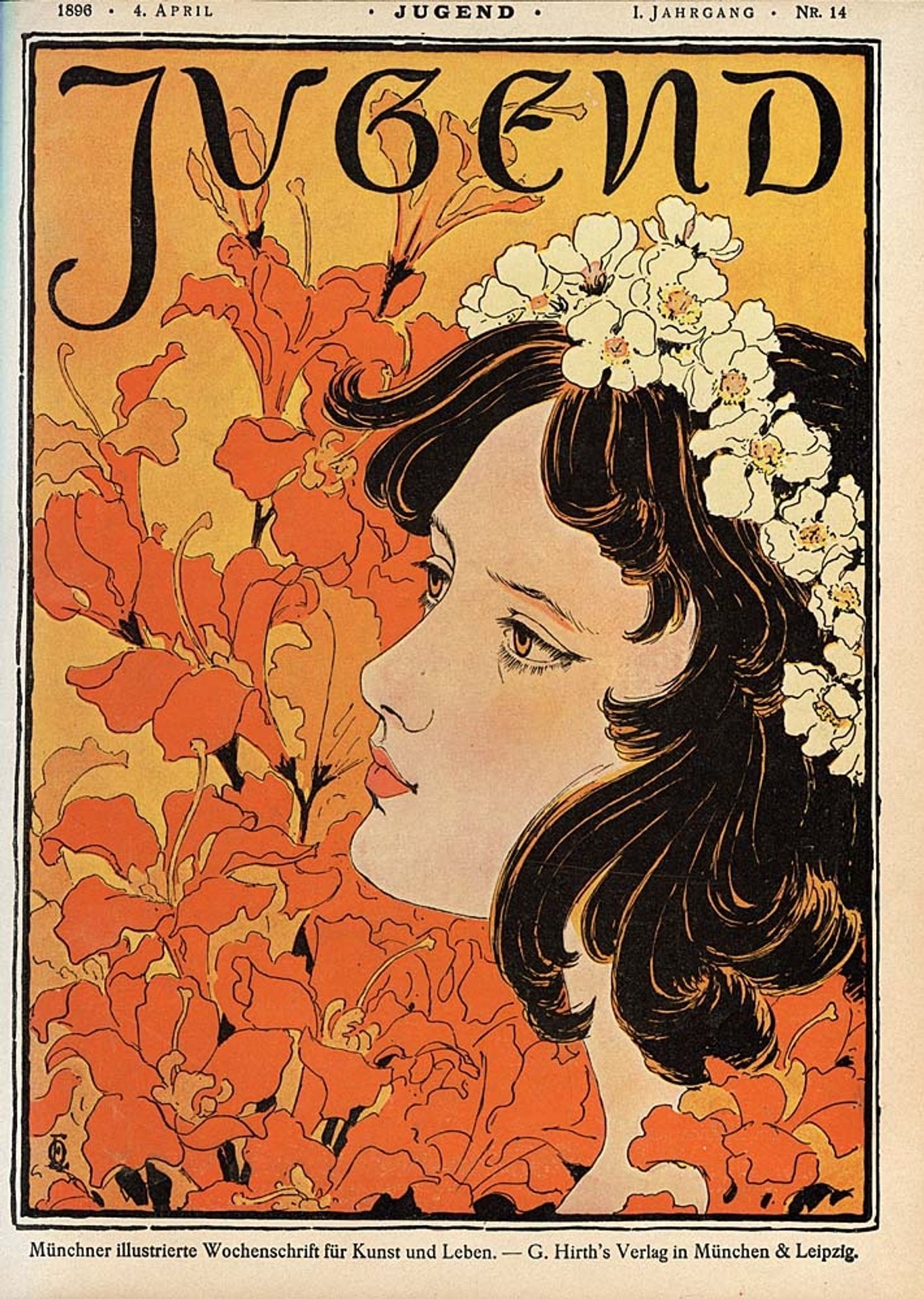 The weekly magazine Jugend No. 14 by Otto Eckmann
