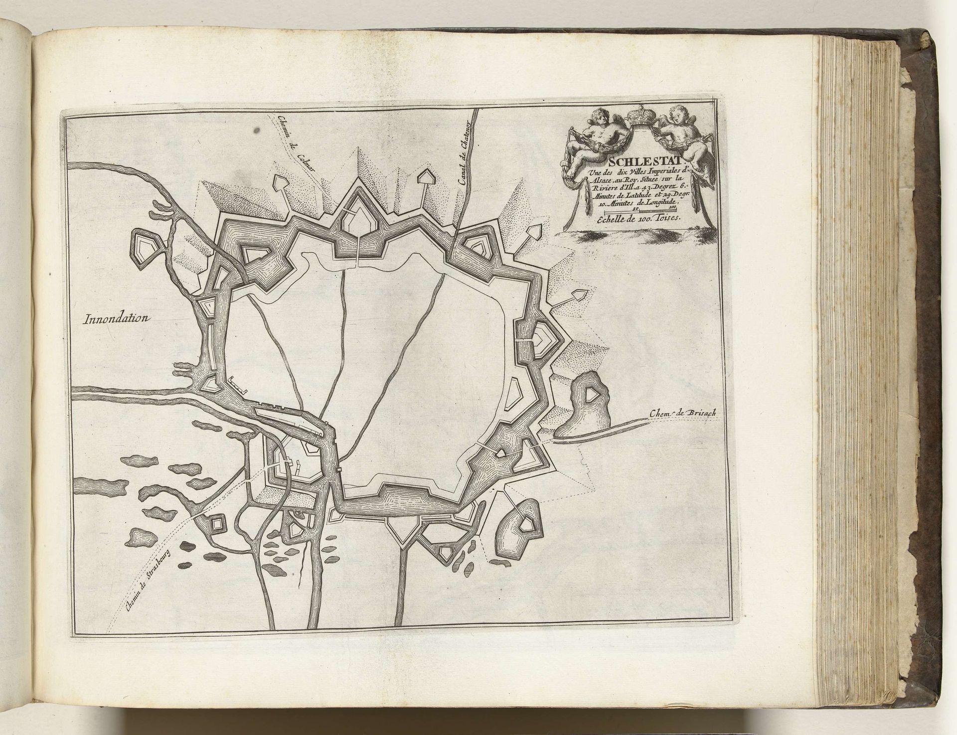 Plattegrond van Schlettstadt, ca. 1693-1696 by Anonymous