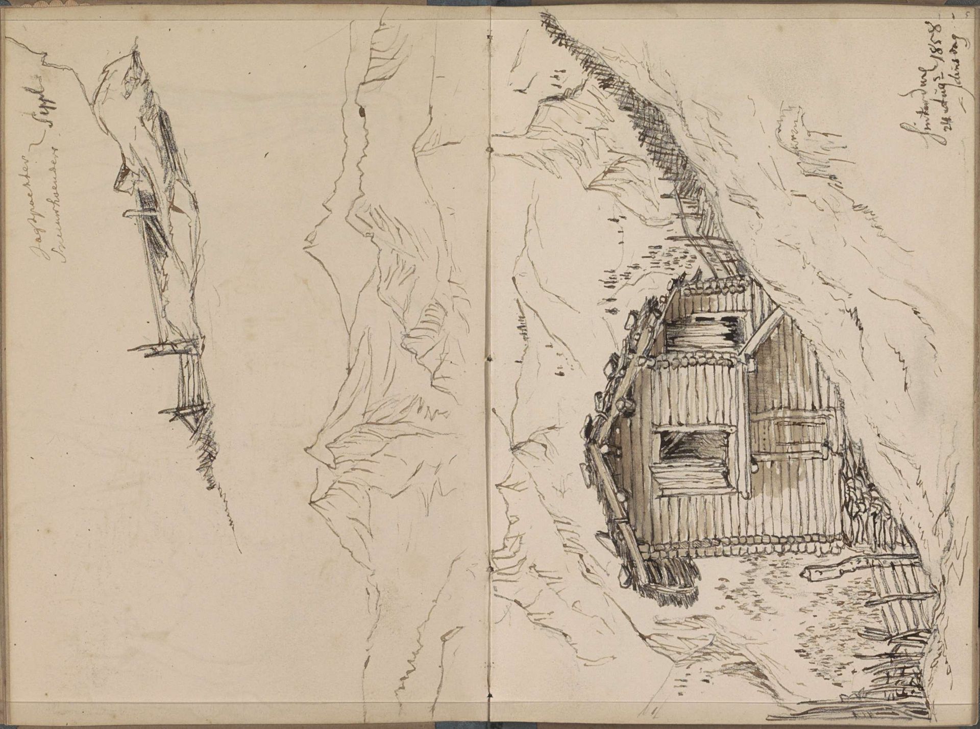 Berghut bij de Hintertuxer Gletscher by Johannes Tavenraat
