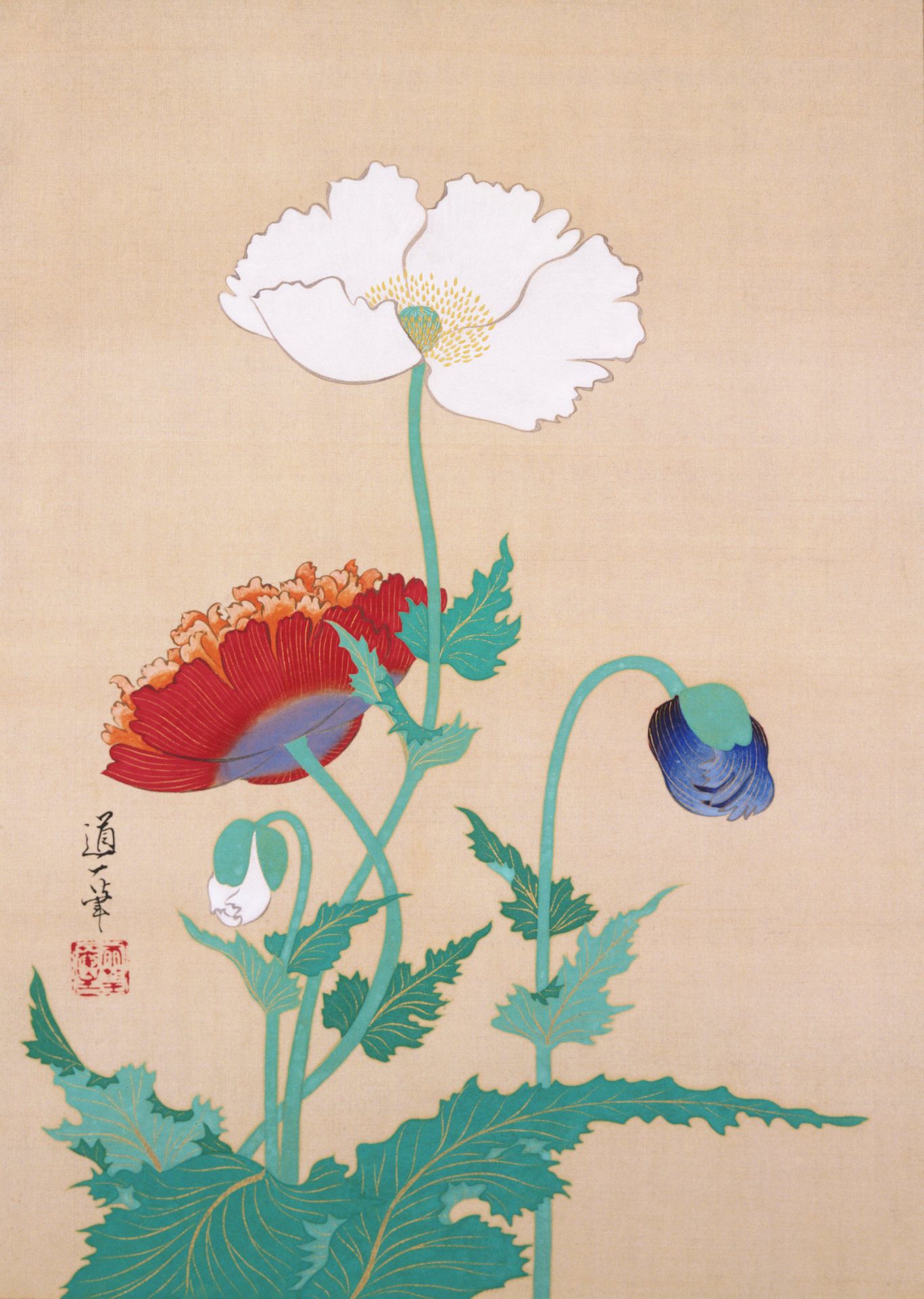 Poppies by Sakai Dōitsu
