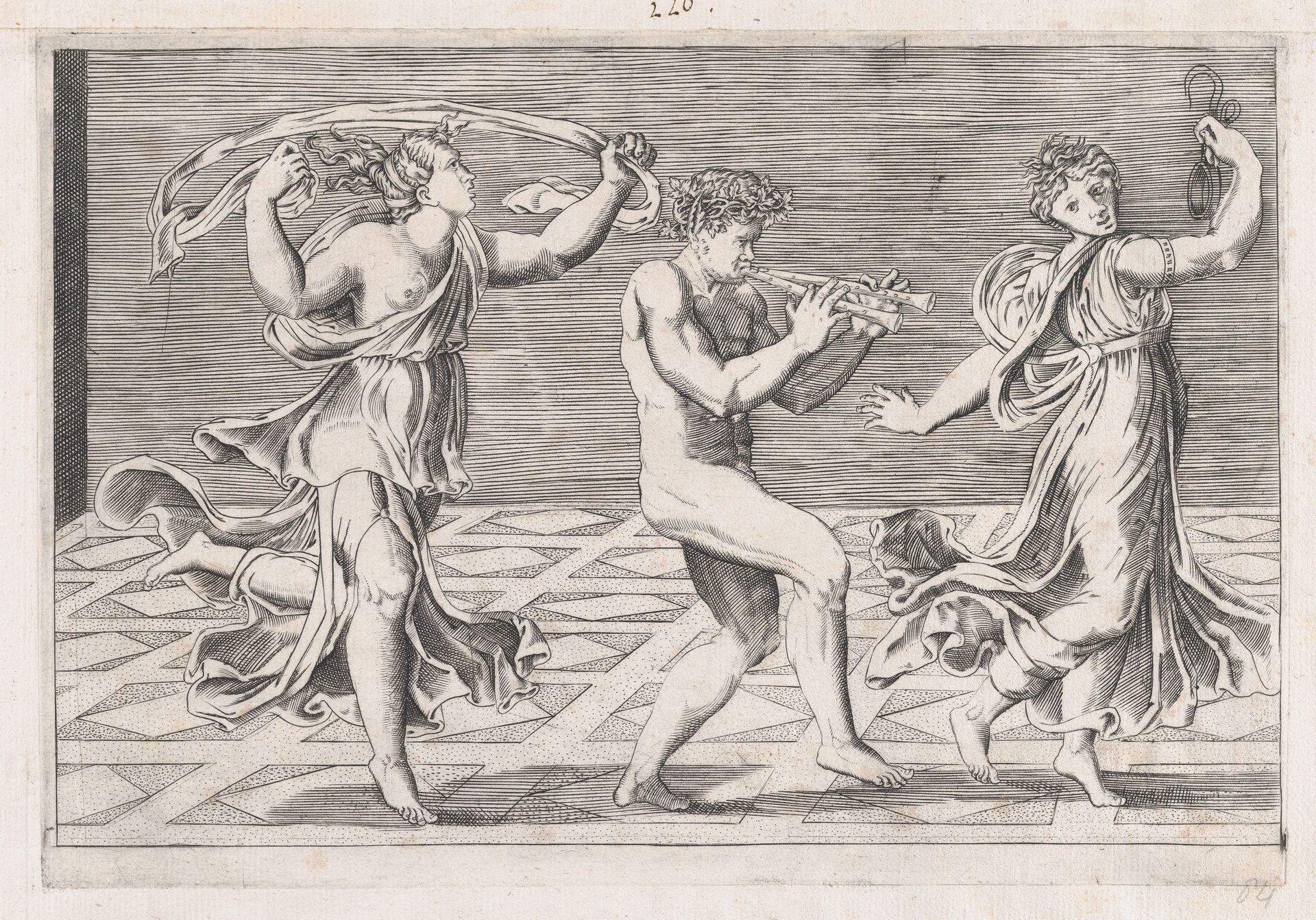 Speculum Romanae Magnificentiae: Dance of Fauns and Bacchants by Anonymous