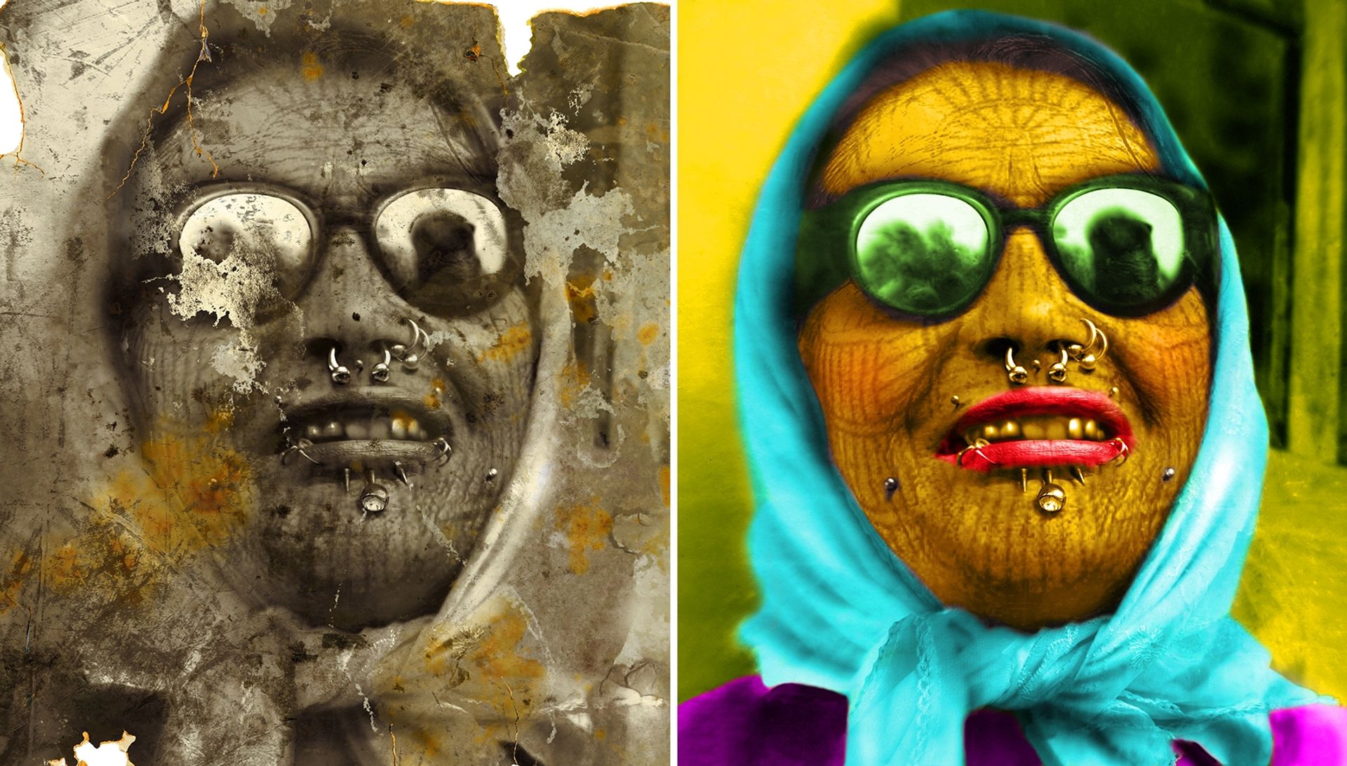 AUNT FROM POLUDNIVKA (diptych) by Babak-Matveev