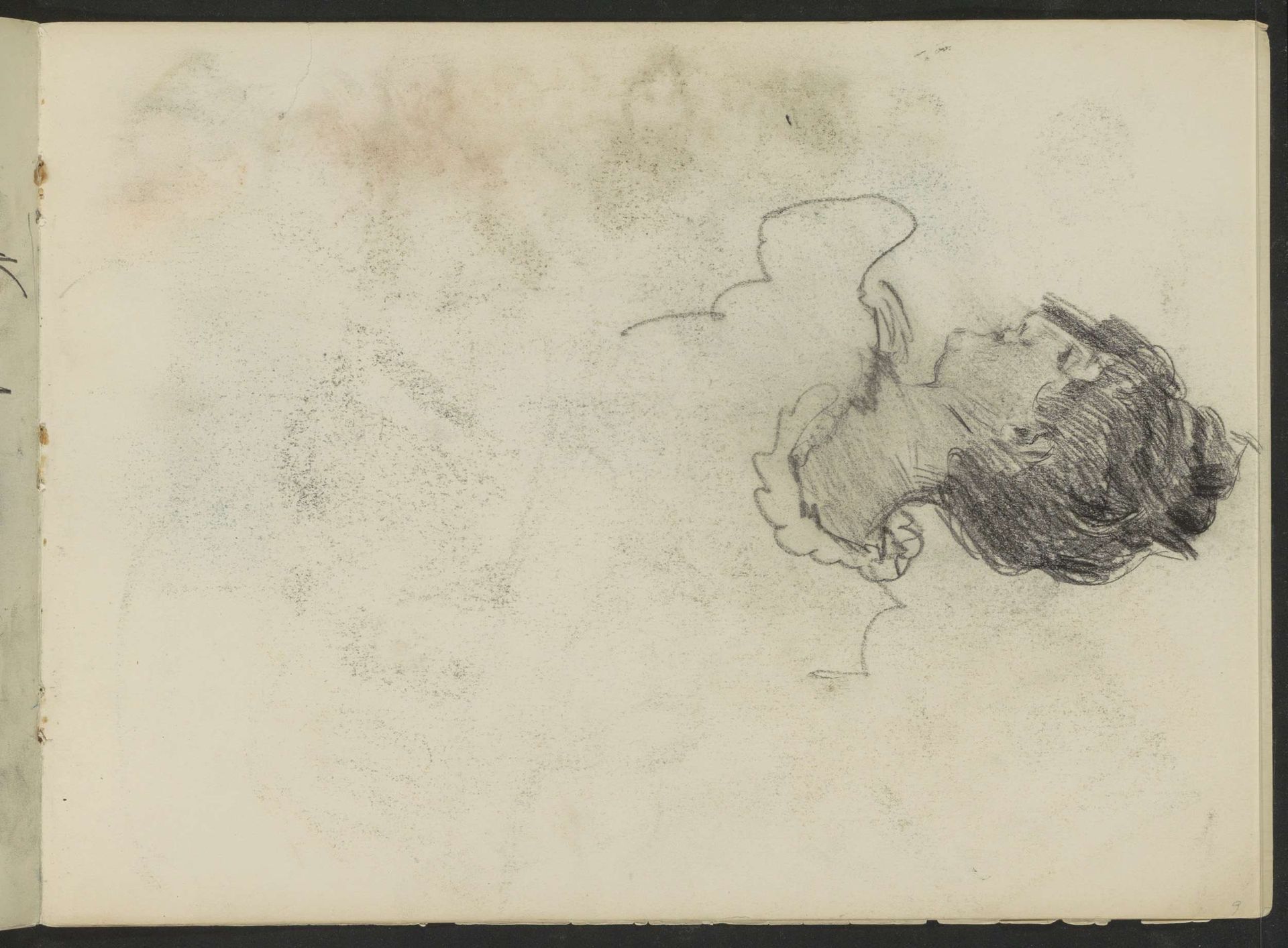 Vrouwenhoofd, in profiel by Isaac Israels