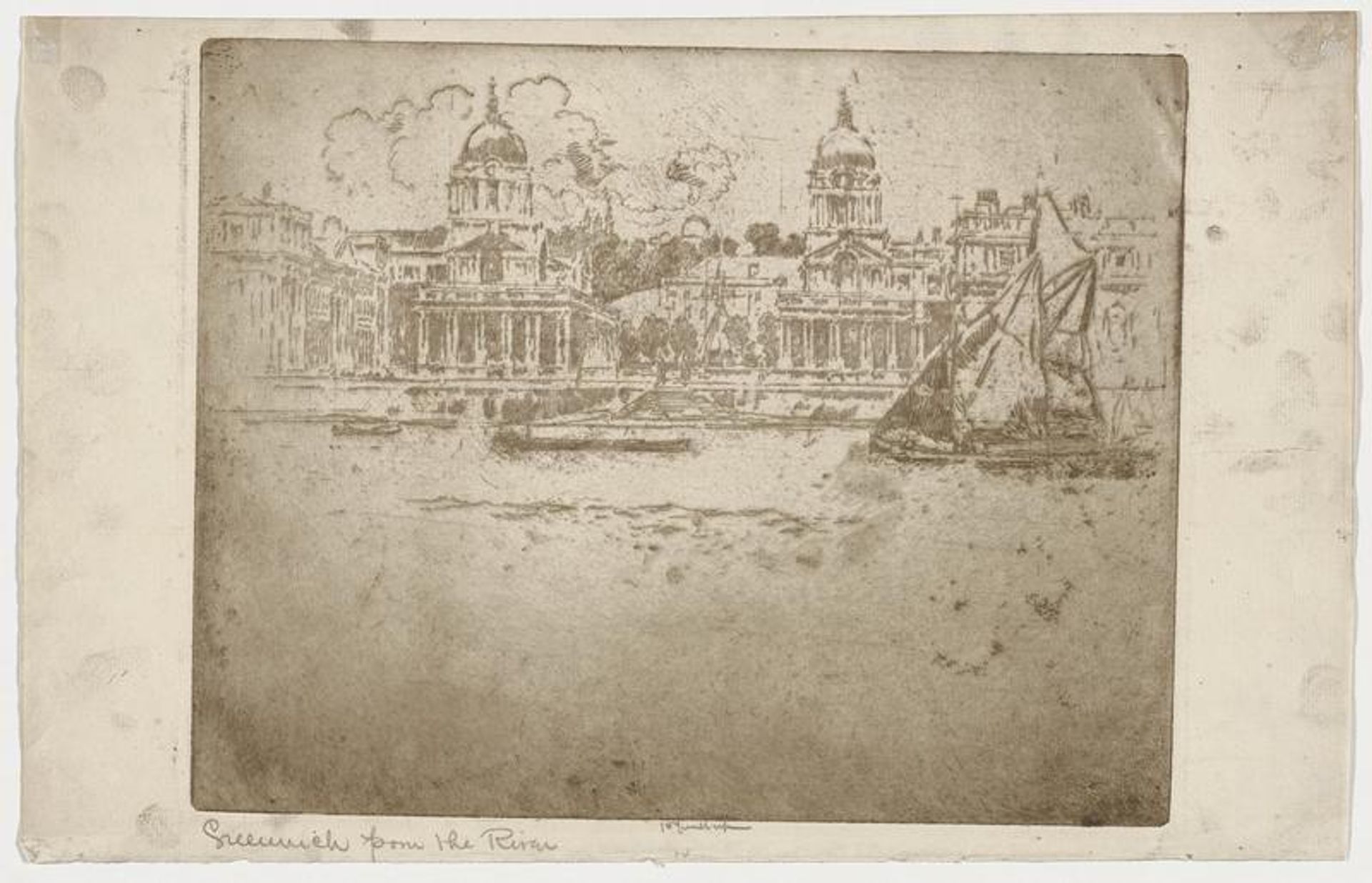 Greenwich from the River by Joseph Pennell