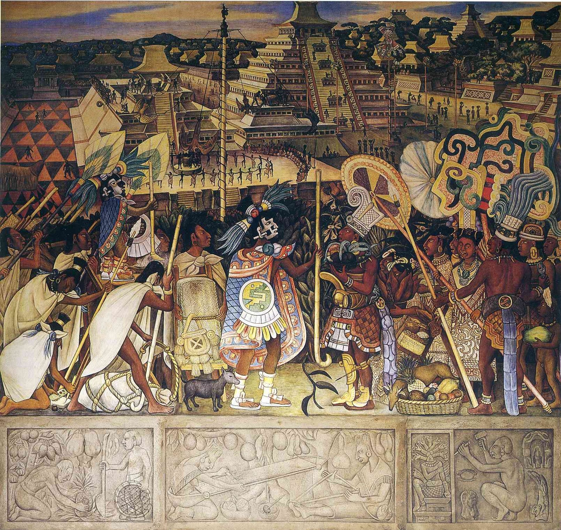 Totonac Civilization by Diego Rivera
