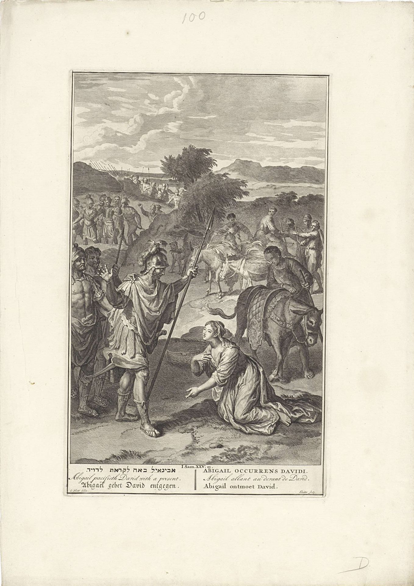 Abigail ontmoet David by Pieter Sluyter