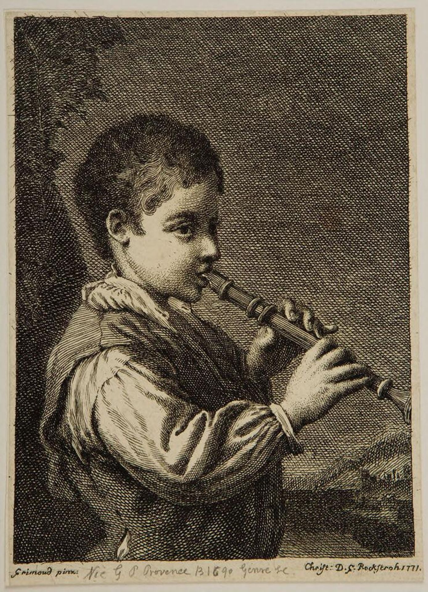 Boy Playing a Pipe by C. D. G. Rockstroh