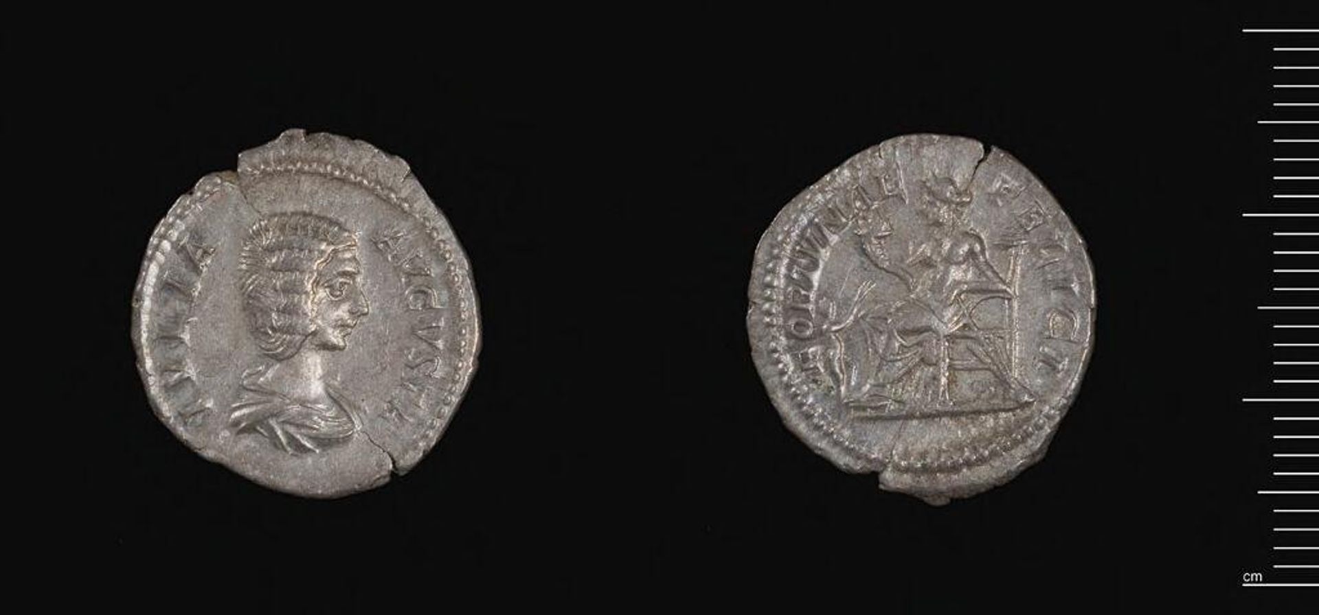 Denarius of Julia Domna by Julia Domna, wife of Septimius Severus
