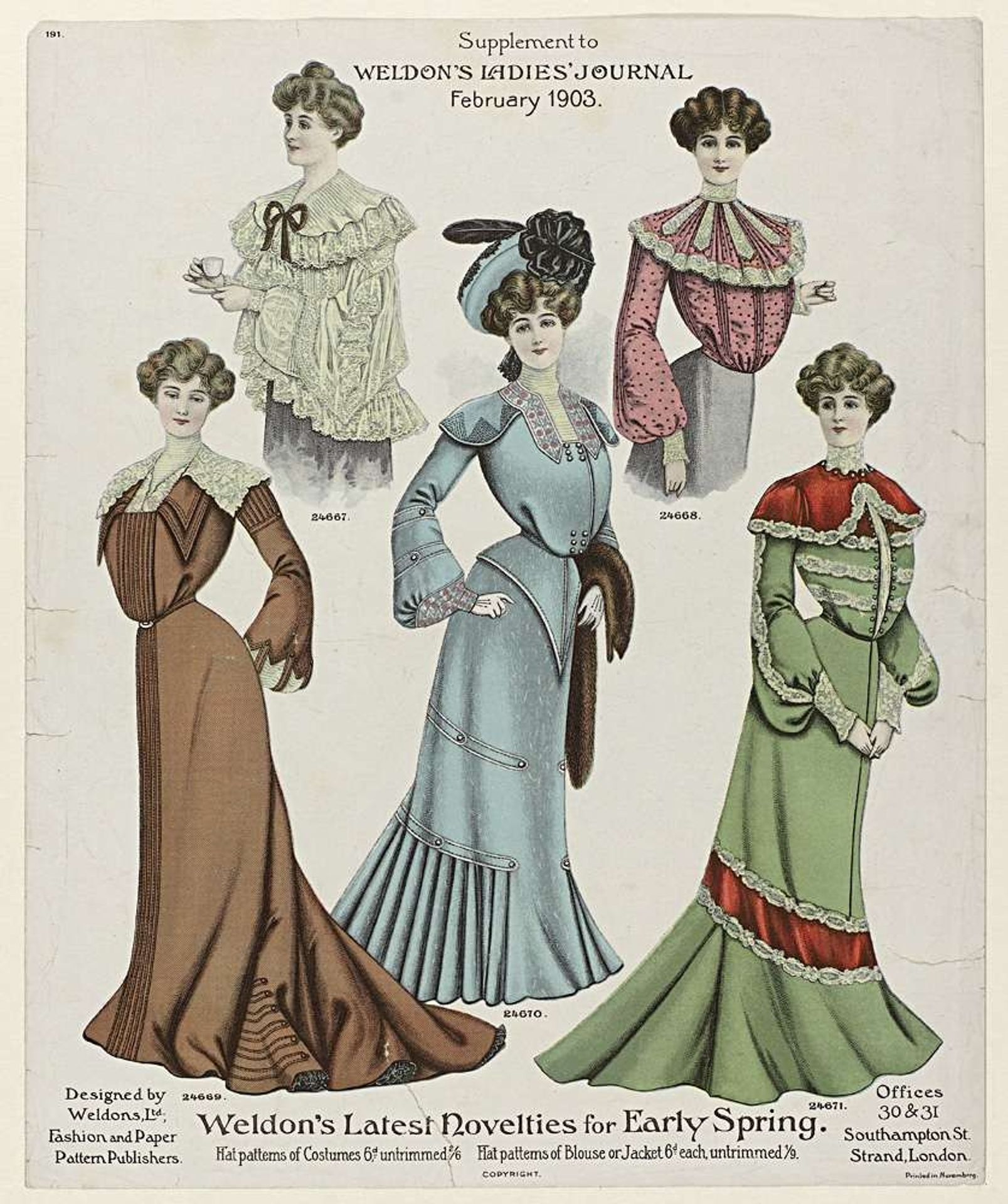 Weldon's Ladies'Journal, february 1903, No. 191 by Anonymous