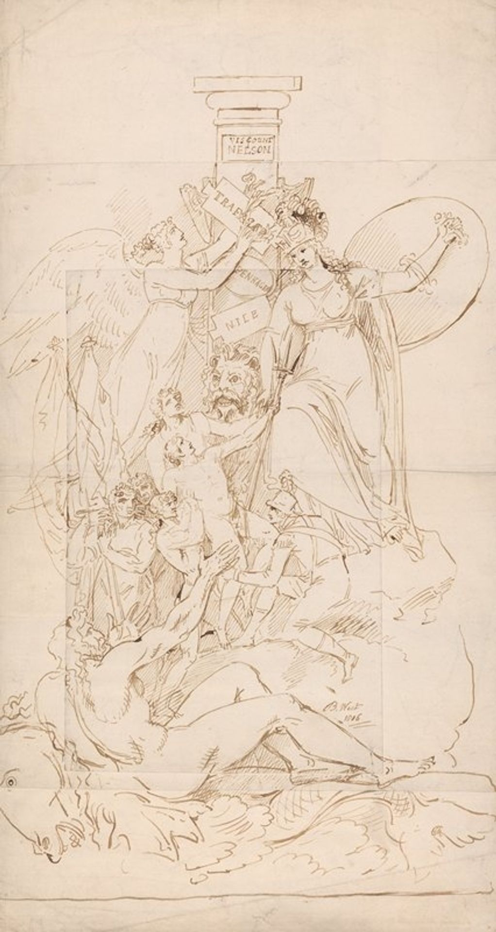 A Project for the Monument of the Apotheosis of Nelson by Benjamin West