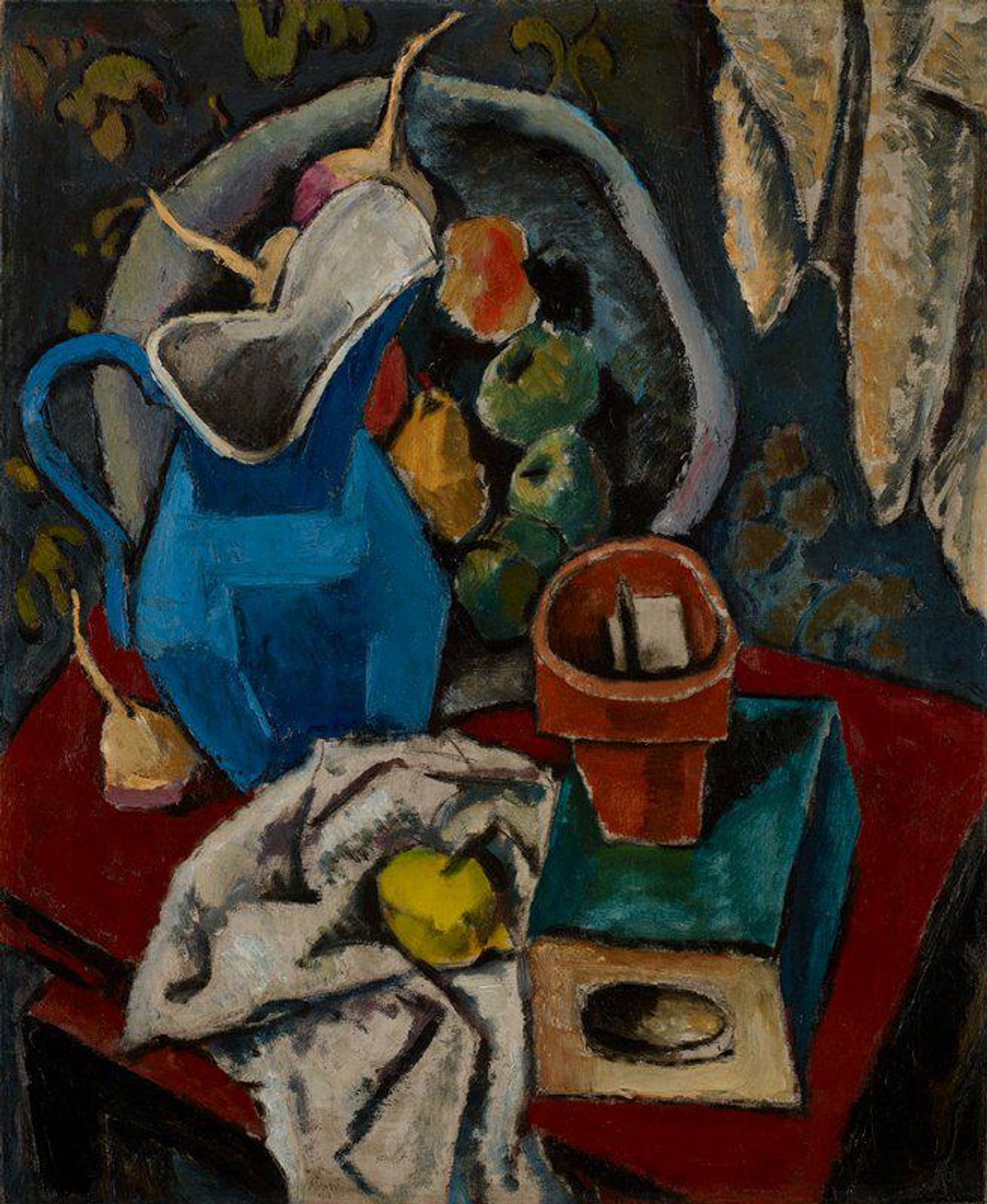 Still Life with Blue Pitcher by Max Weber