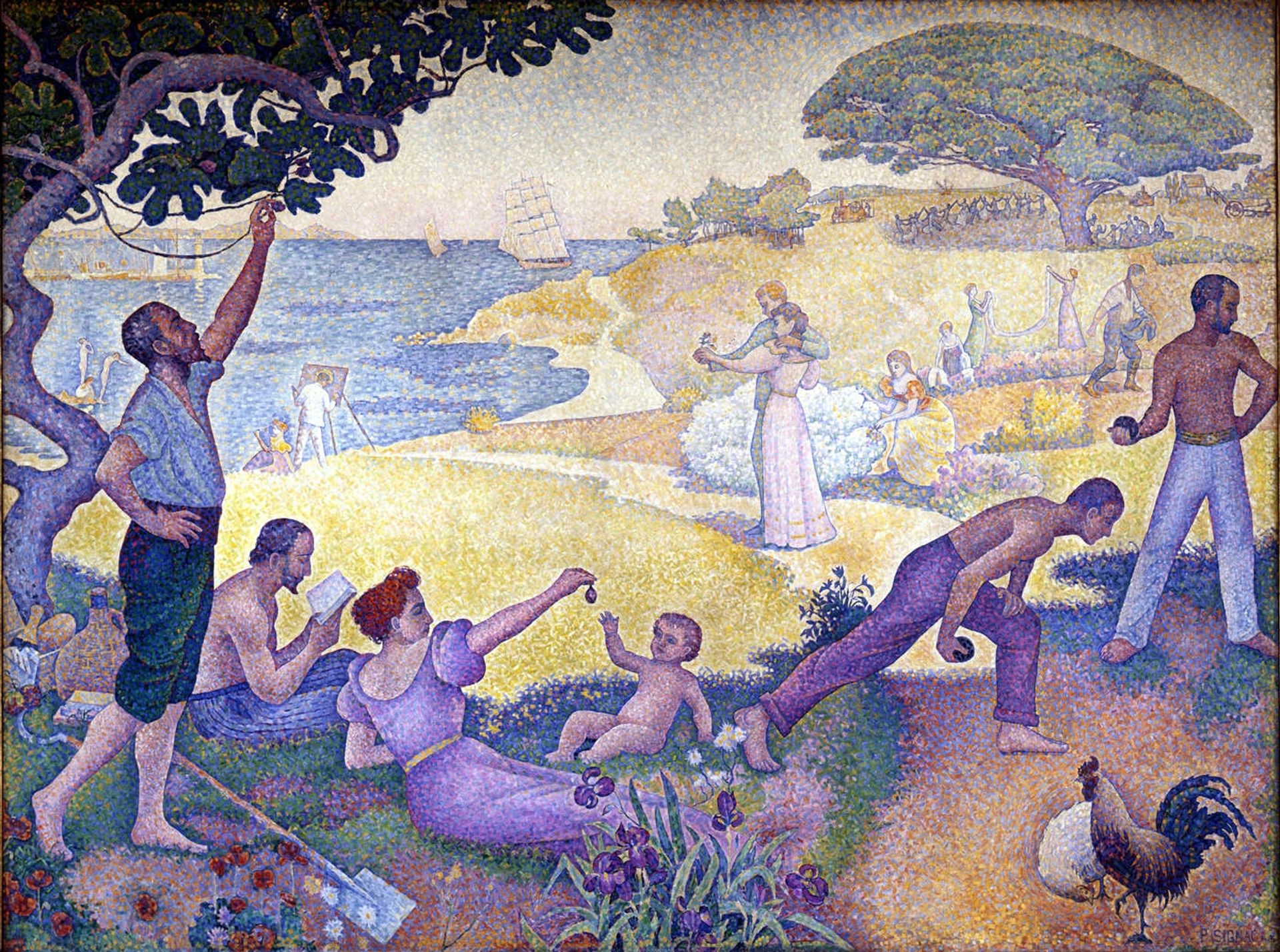 Au temps d'harmonie (L’âge d’or n’est pas dans le passé, il est dans l’avenir) by Paul Signac