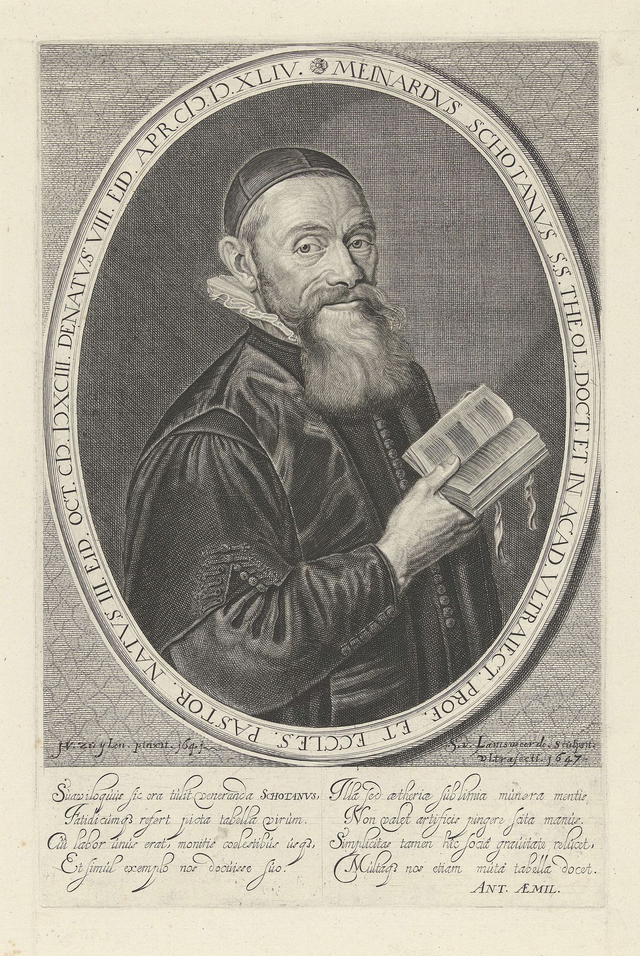 Portret van Meinardus Schotanus by Steven van Lamsweerde
