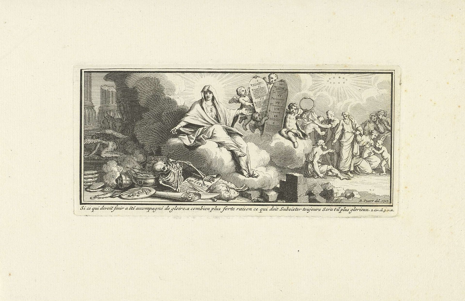 Allegorie op vergankelijkheid en verlossing by Bernard Picart