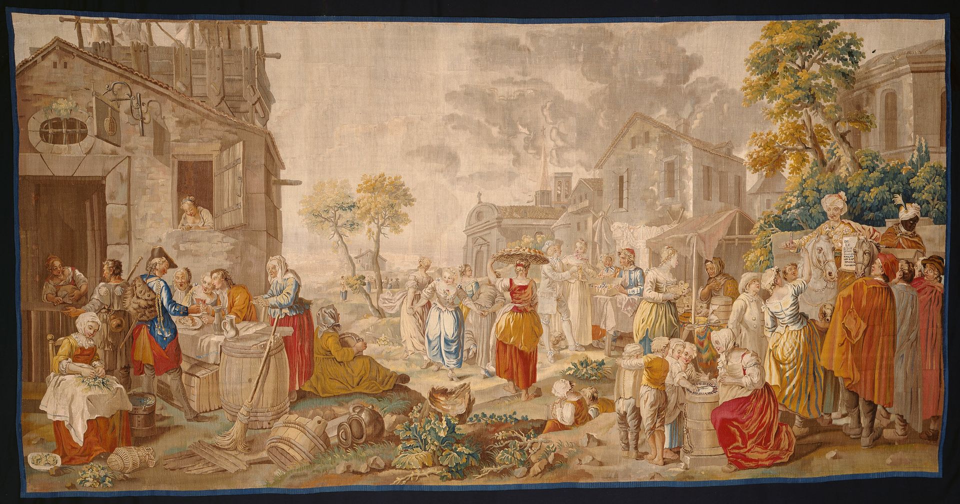 The Outdoor Market, from Village Festivals by Etienne Jeaurat