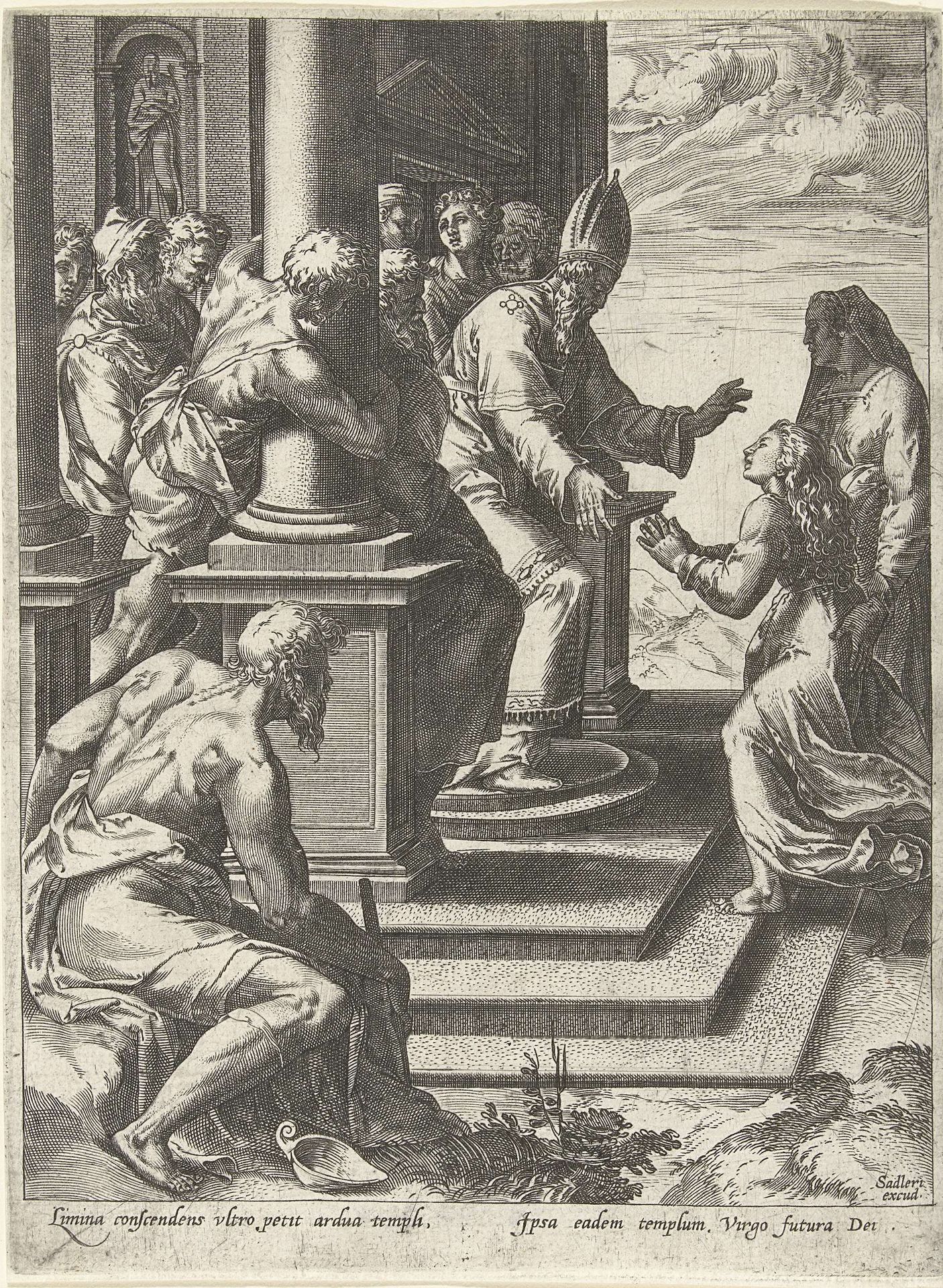 Presentatie van Maria in de tempel by Anonymous